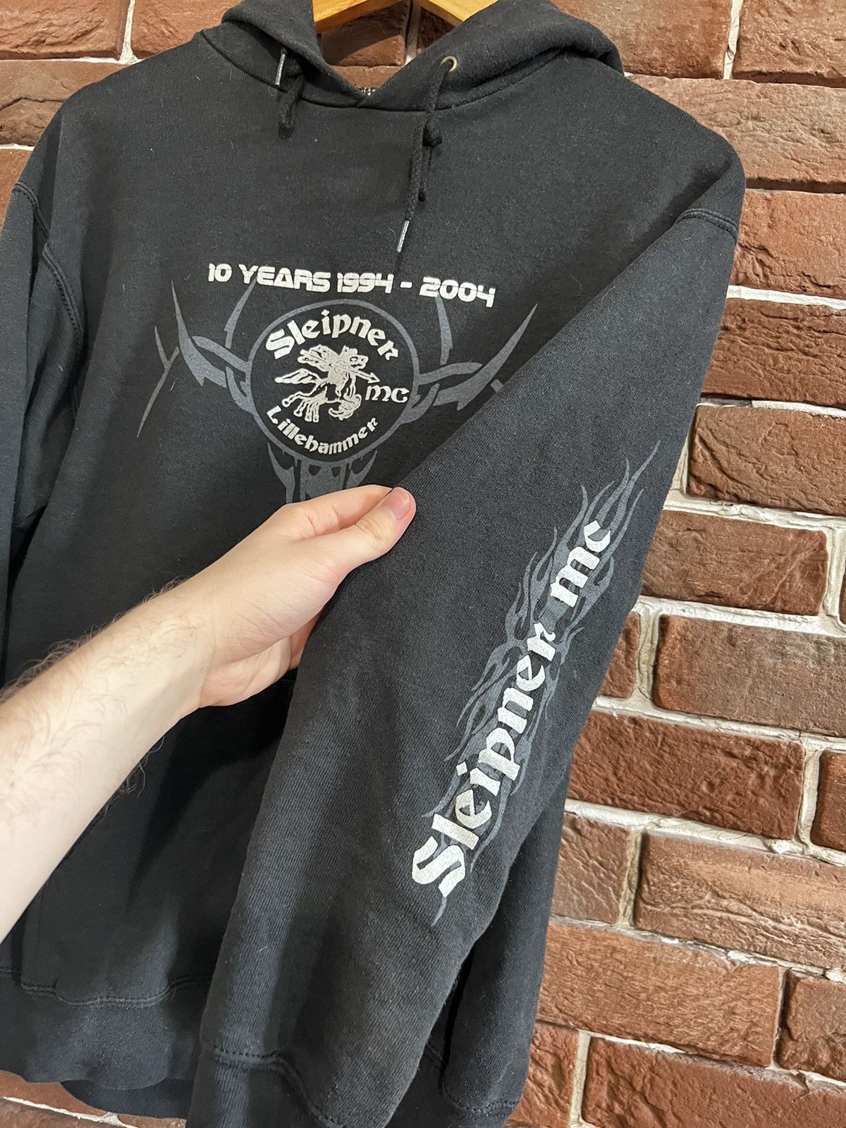 Tribal Streetwear Vintage Y2k 00s Tribal Rave M Black Rock Metal Hoodie Size US M / EU 48-50 / 2 - 3 Thumbnail