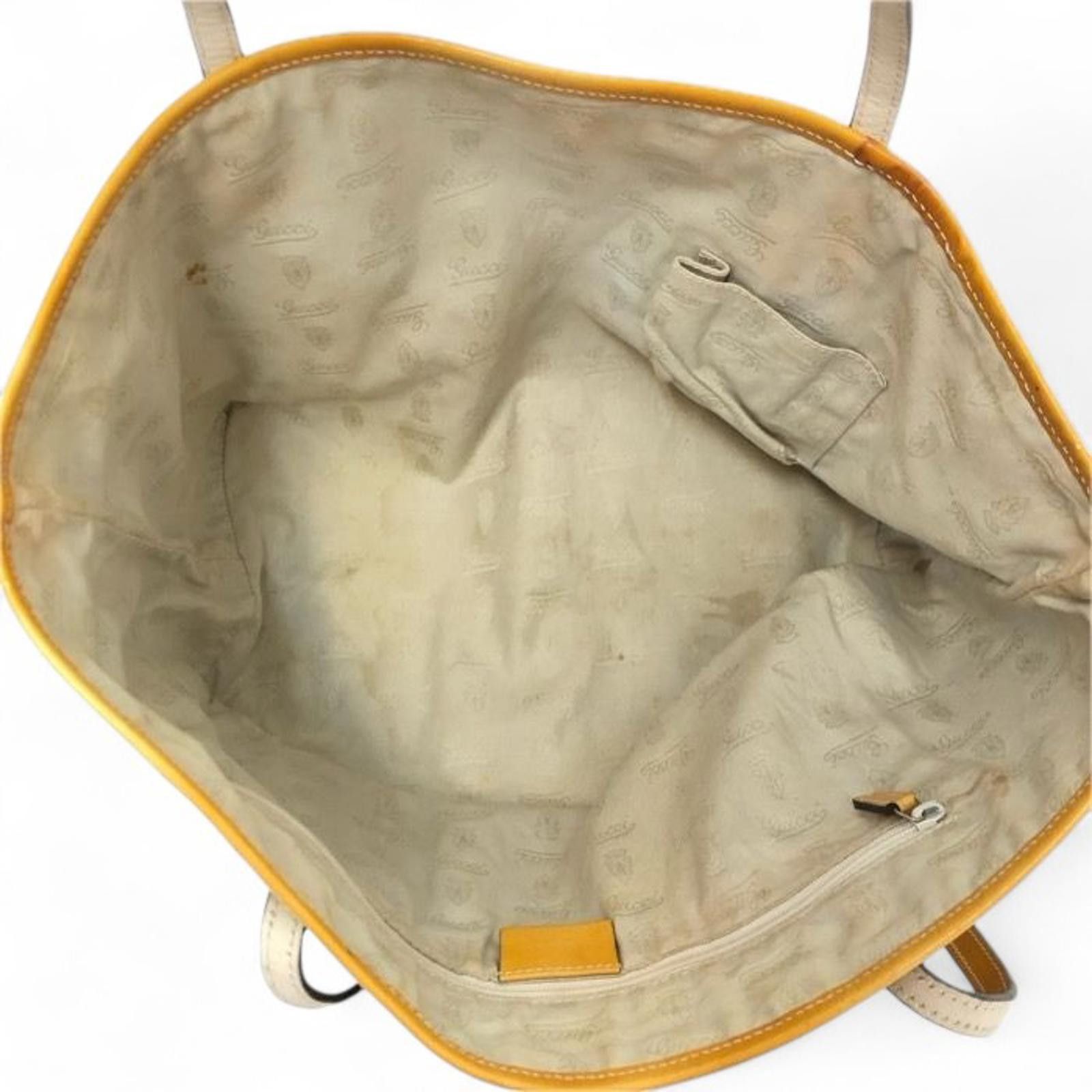 Gucci Gucci - Beige and Yellow GG Canvas Tote Bag Size ONE SIZE - 6 Thumbnail