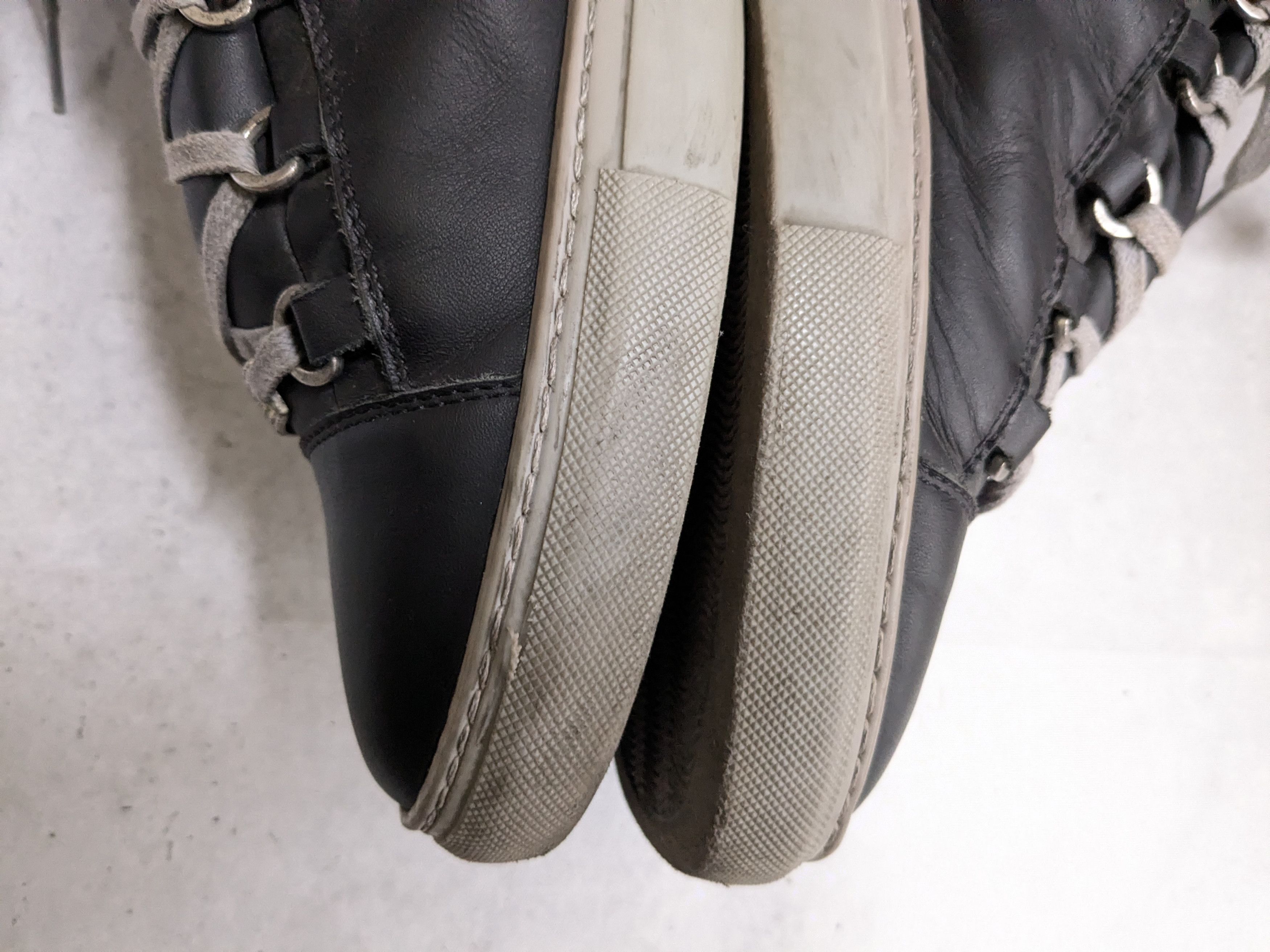 Balenciaga Balenciaga Arena Sneakers Black Gray 13 High Tops Leather Size US 13 / EU 46 - 10 Thumbnail