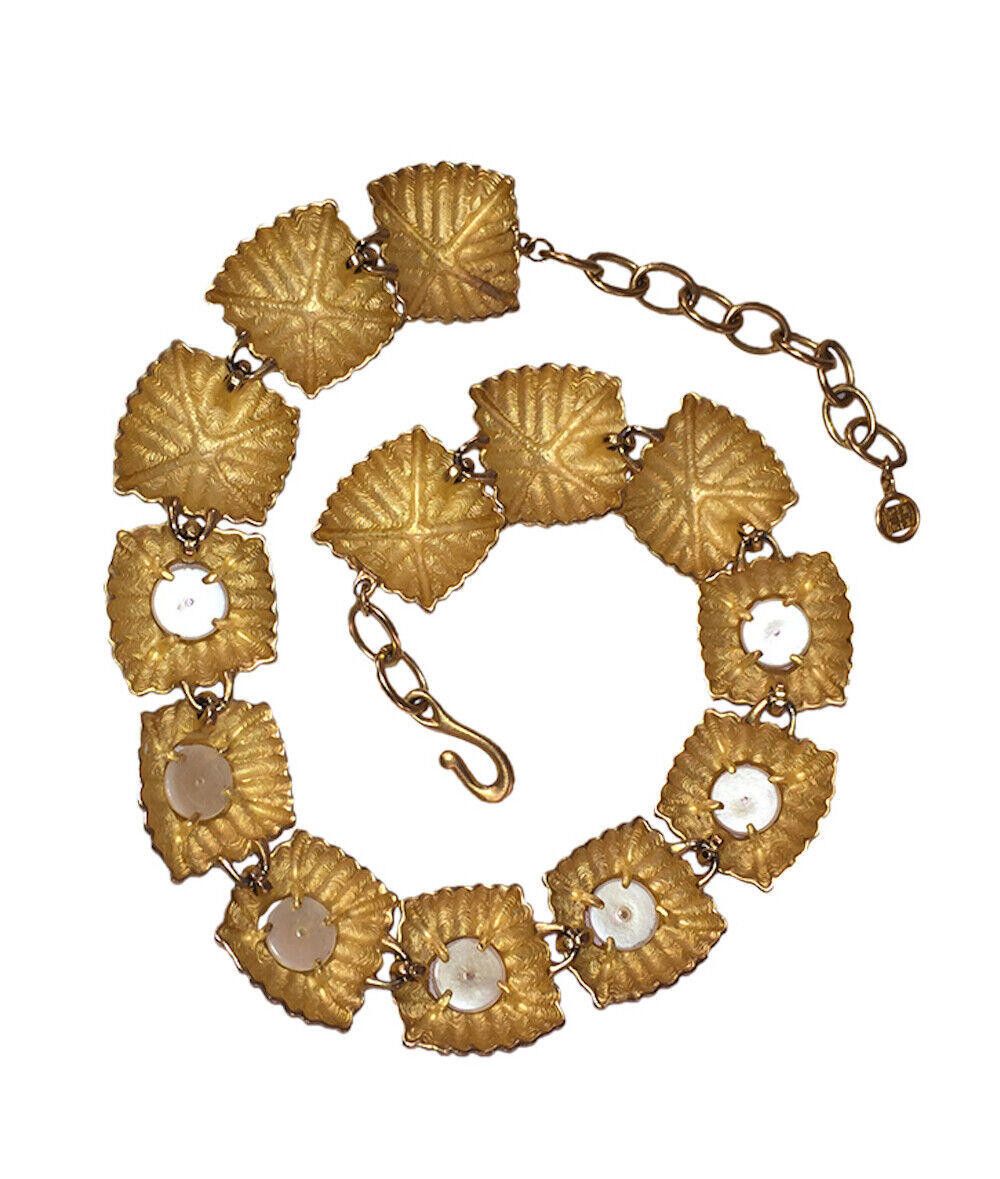 Givenchy Givenchy Runway Statement Necklace with Sea Pearl Cabochons Size ONE SIZE - 5 Thumbnail