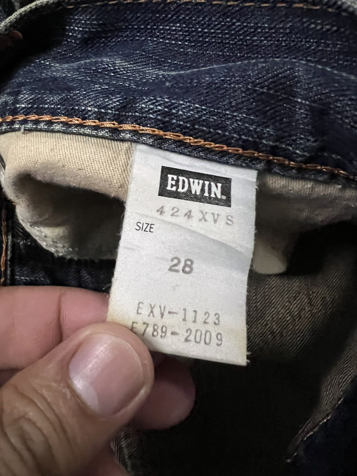 Edwin × If Six Was Nine × Jean 💥FLARE💥EDWIN EXCLUSIVE VINTAGE XV DISTRESSED JEANS Size US 29 - 24 Thumbnail