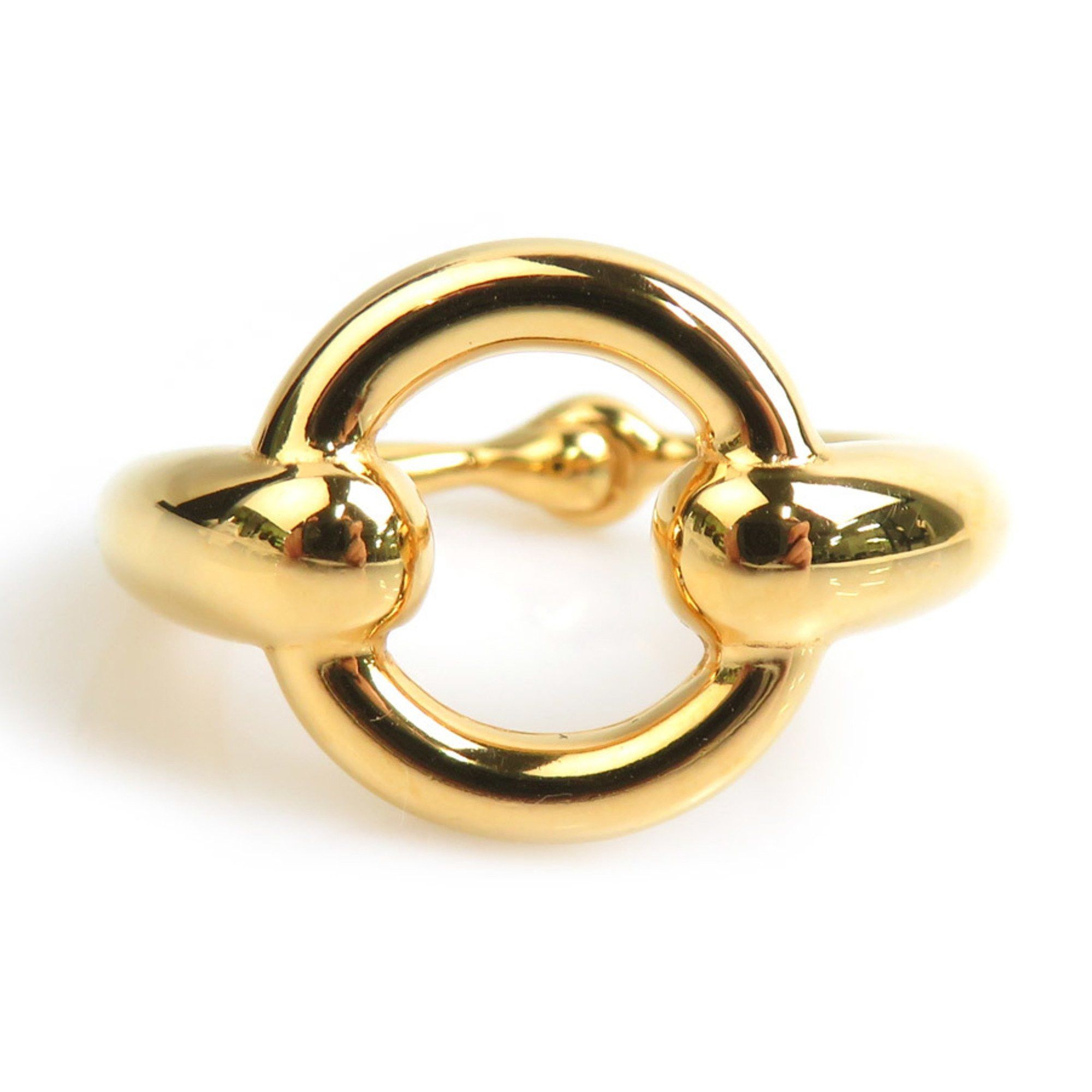 Hermes Hermes scarf ring, metal, gold, women's, e60906a Size ONE SIZE - 1 Thumbnail