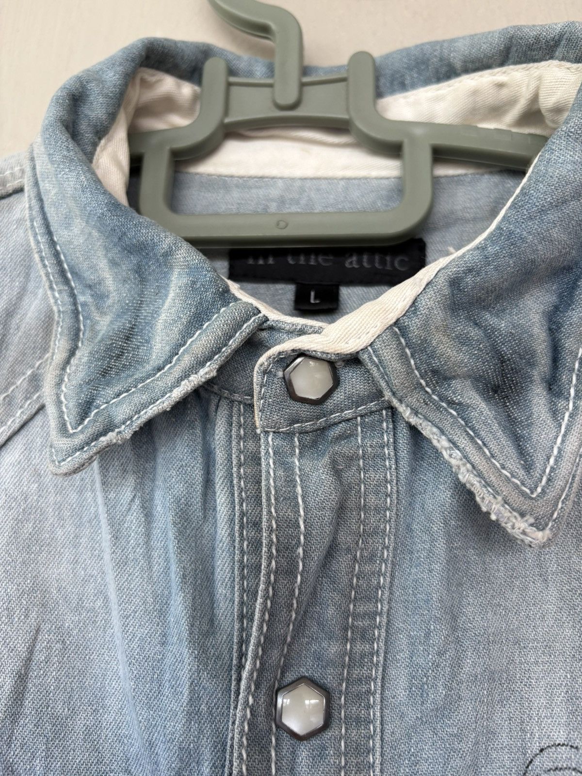 In The Attic Vintage In The Attic Rockers Heaven Denim Jacket Style Size US L / EU 52-54 / 3 - 13 Thumbnail