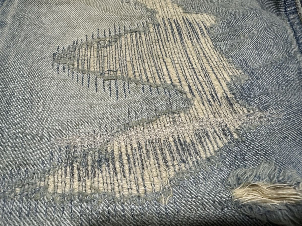 If Six Was Nine 🔥Y2K Archived LED Rechwe Mud Wash Flared Denim Distressed Size US 29 - 14 Thumbnail