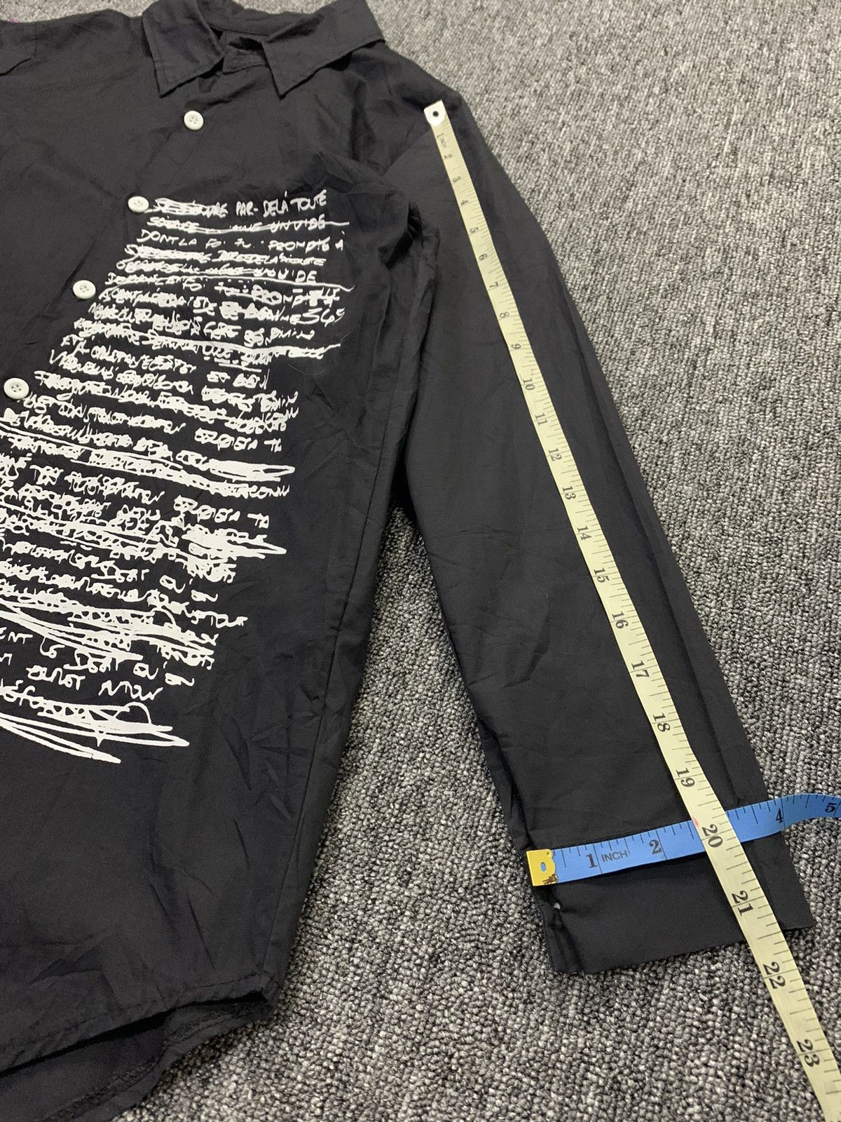 14th Addiction Chou Chou Japanese Poem Black Shirt IsseyStyle Size US M / EU 48-50 / 2 - 9 Thumbnail