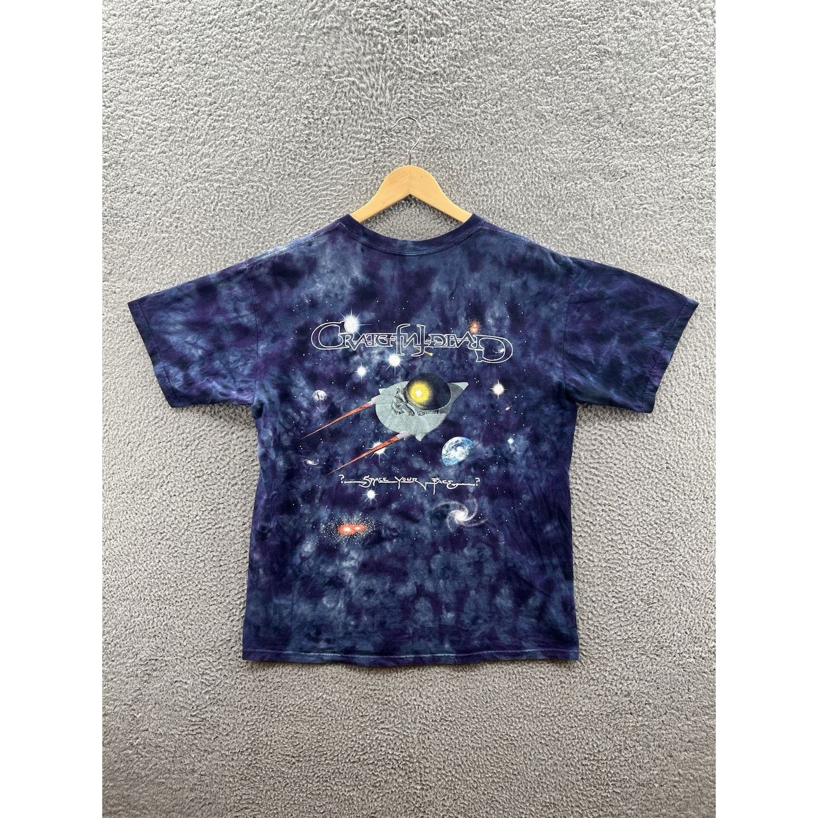 Other Sundog Grateful Dead Blue Tie Dye Space Your Face 1997 Tee Size US L / EU 52-54 / 3 - 2 Thumbnail