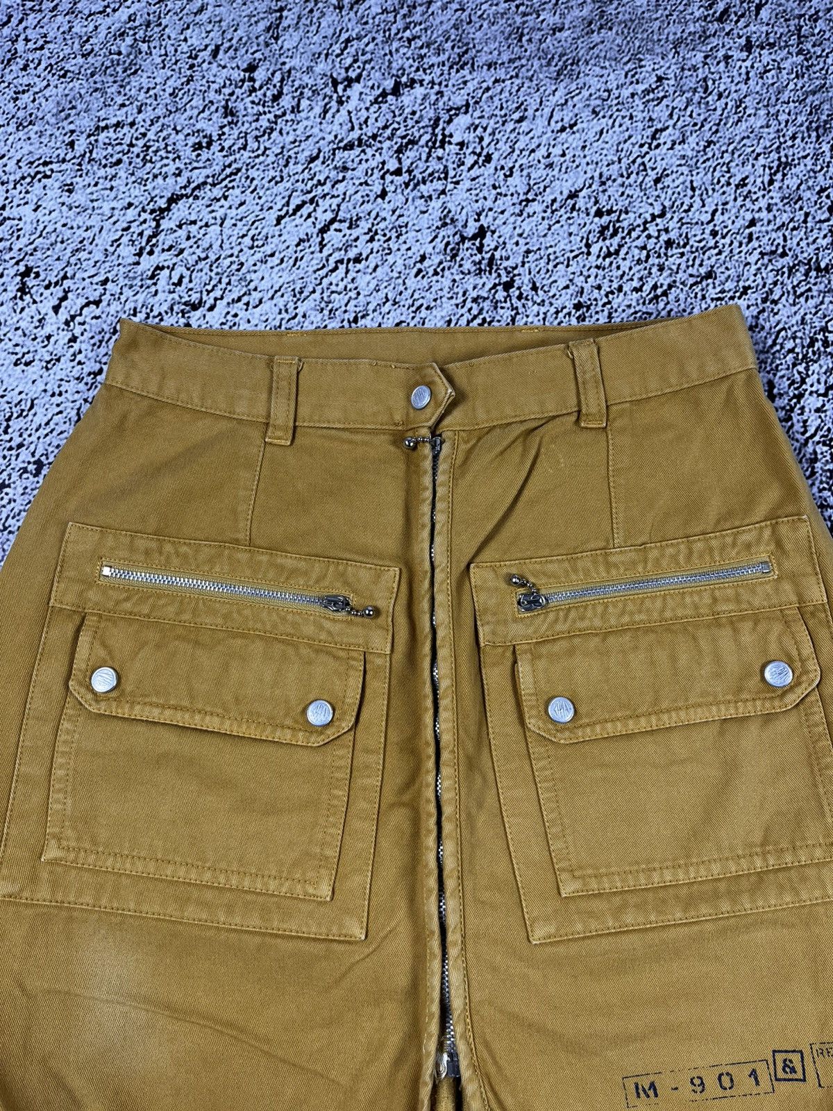 Replay Vintage Y2K faded Replay corduroy zip cargo mini skirt 00s Size 27" / US 4 / IT 40 - 4 Thumbnail