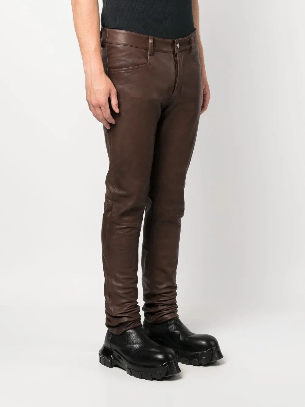 Rick Owens o1y0325 Casual Pant in Brown Size US 32 / EU 48 - 2 Thumbnail
