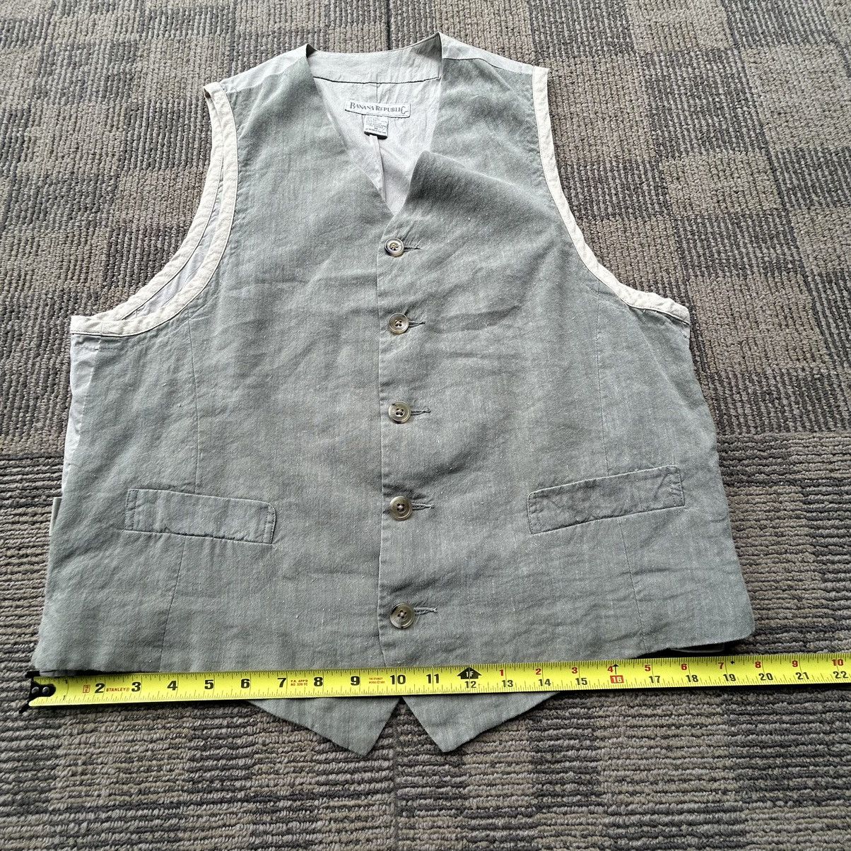 Banana Republic Banana Republic Tan Waist Coat Button-Up Vest Size US M / EU 48-50 / 2 - 6 Thumbnail