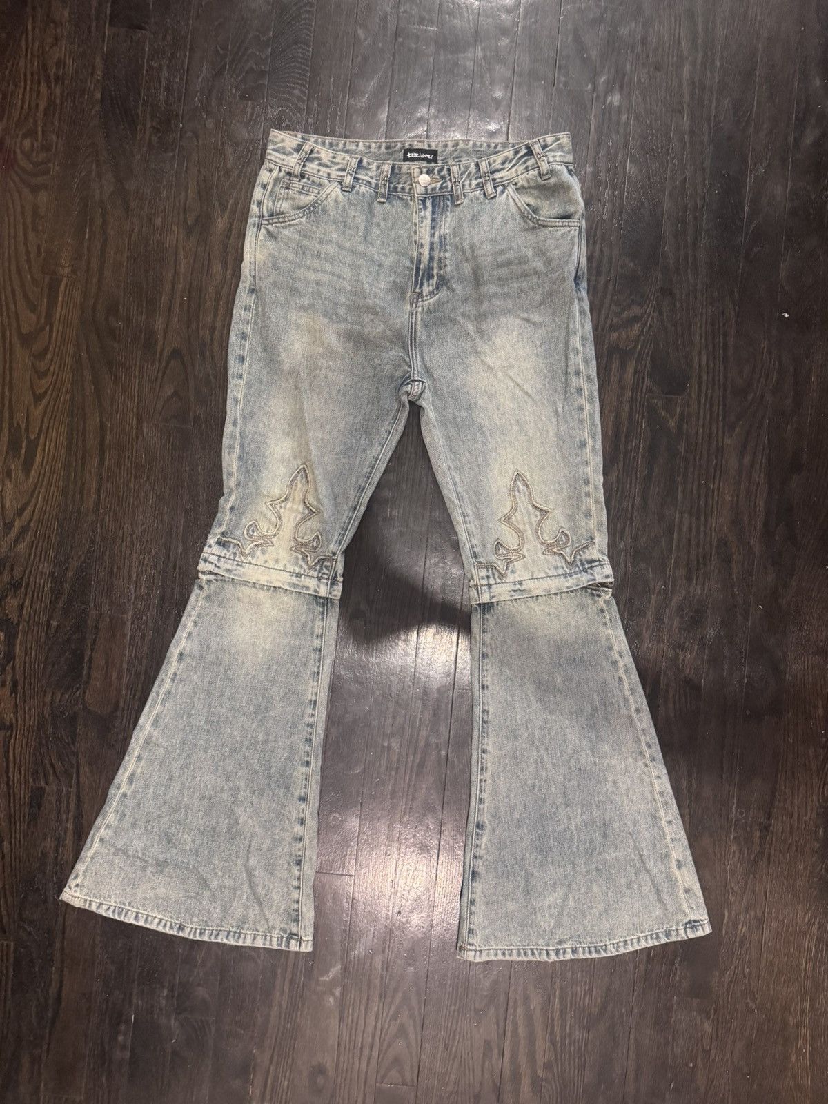 Cleioner Le Cleur Convertible Flared Pants Size US 31 - 7 Thumbnail