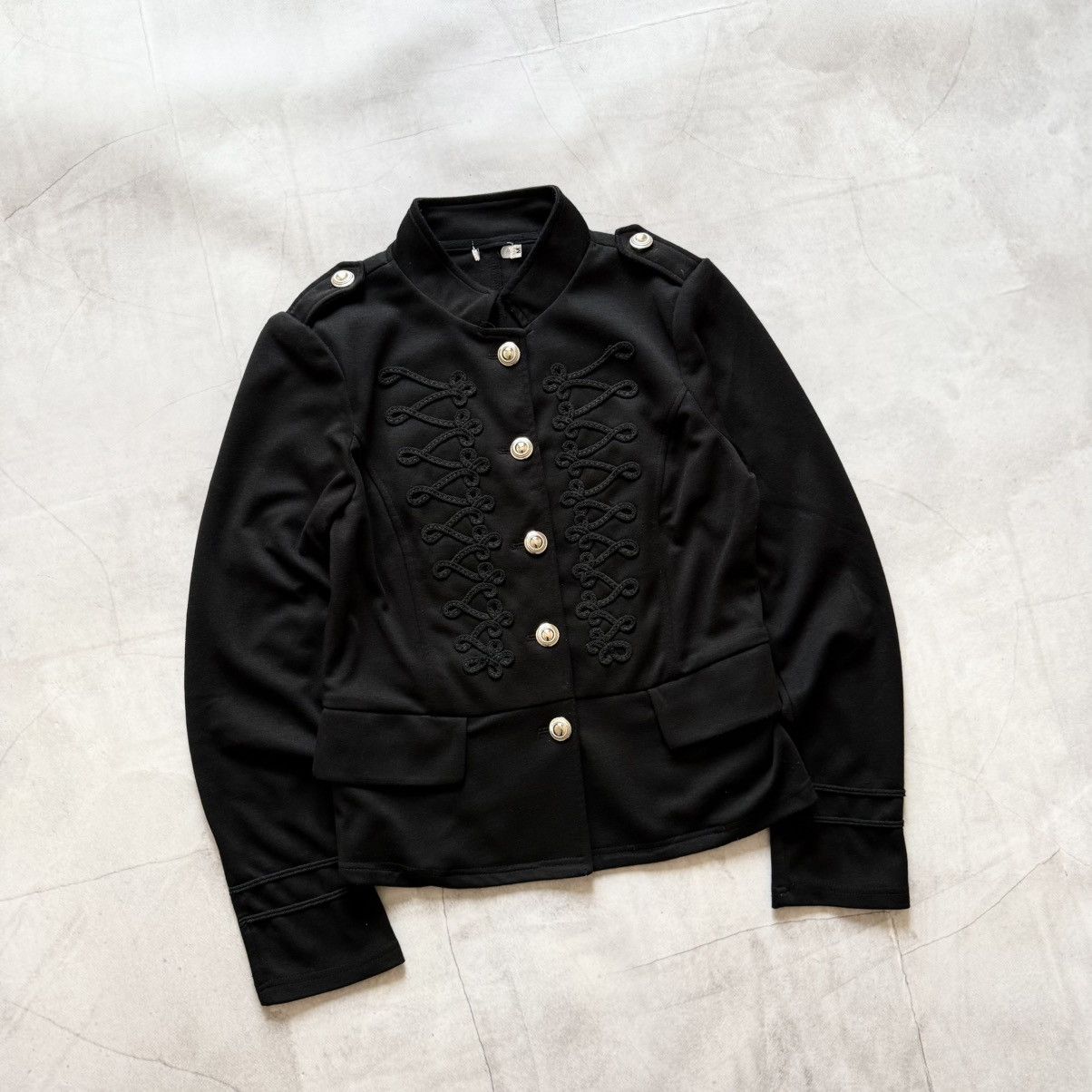 Hysteric Glamour 00s Napoleon Military Jacket Balmain PPFM Hedi Slimane Vibe Size M / US 6-8 / IT 42-44 - 1 Thumbnail