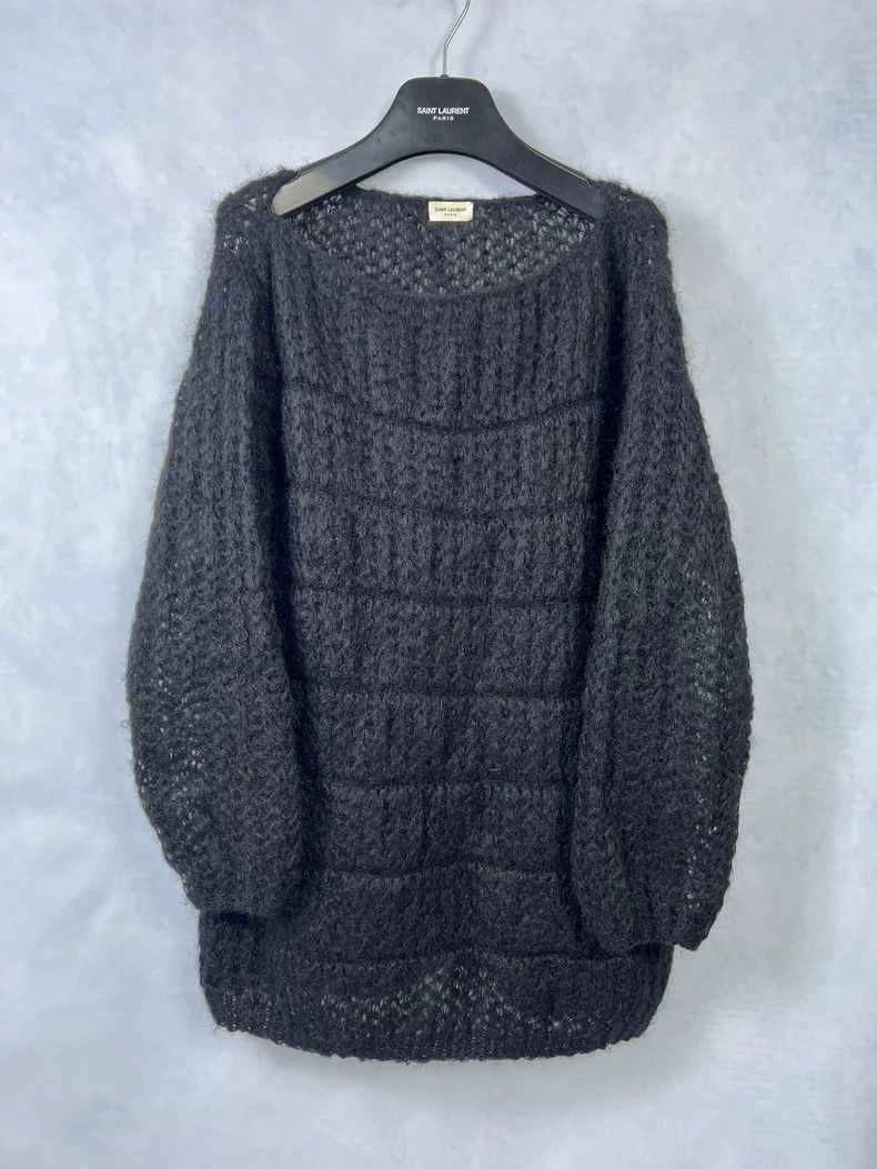 Yves Saint Laurent Saint Laurent13fw first year Darth Vader feather sweater 25 Size US XXS / EU 40 - 1 Thumbnail