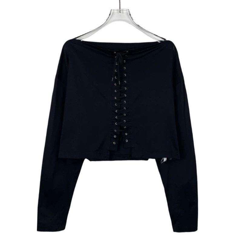 Prada Prada 21 styles of triangle strap design black cotton long- Size US XS / EU 42 / 0 - 2 Thumbnail