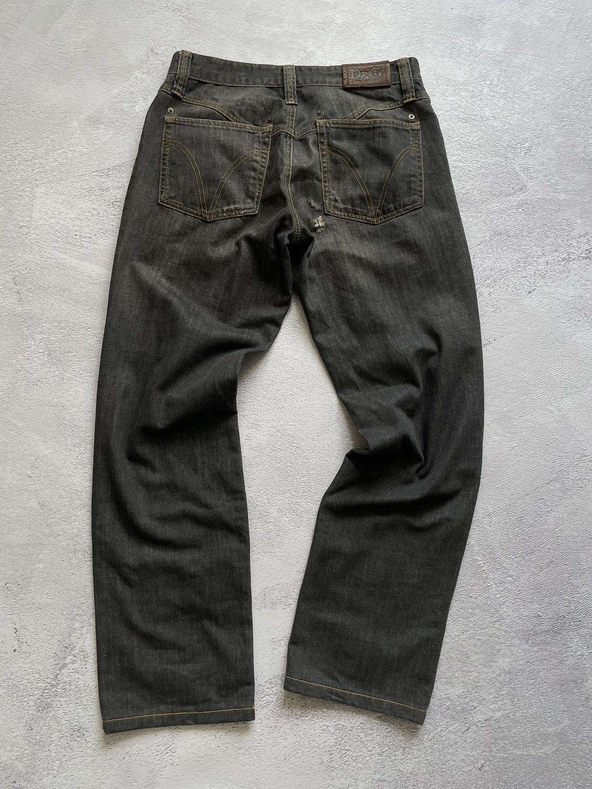Dolce & Gabbana Vintage Jeans Pants Dolce Gabbana D&G Distressed Fabric 00’s Size US 34 / EU 50 - 7 Thumbnail