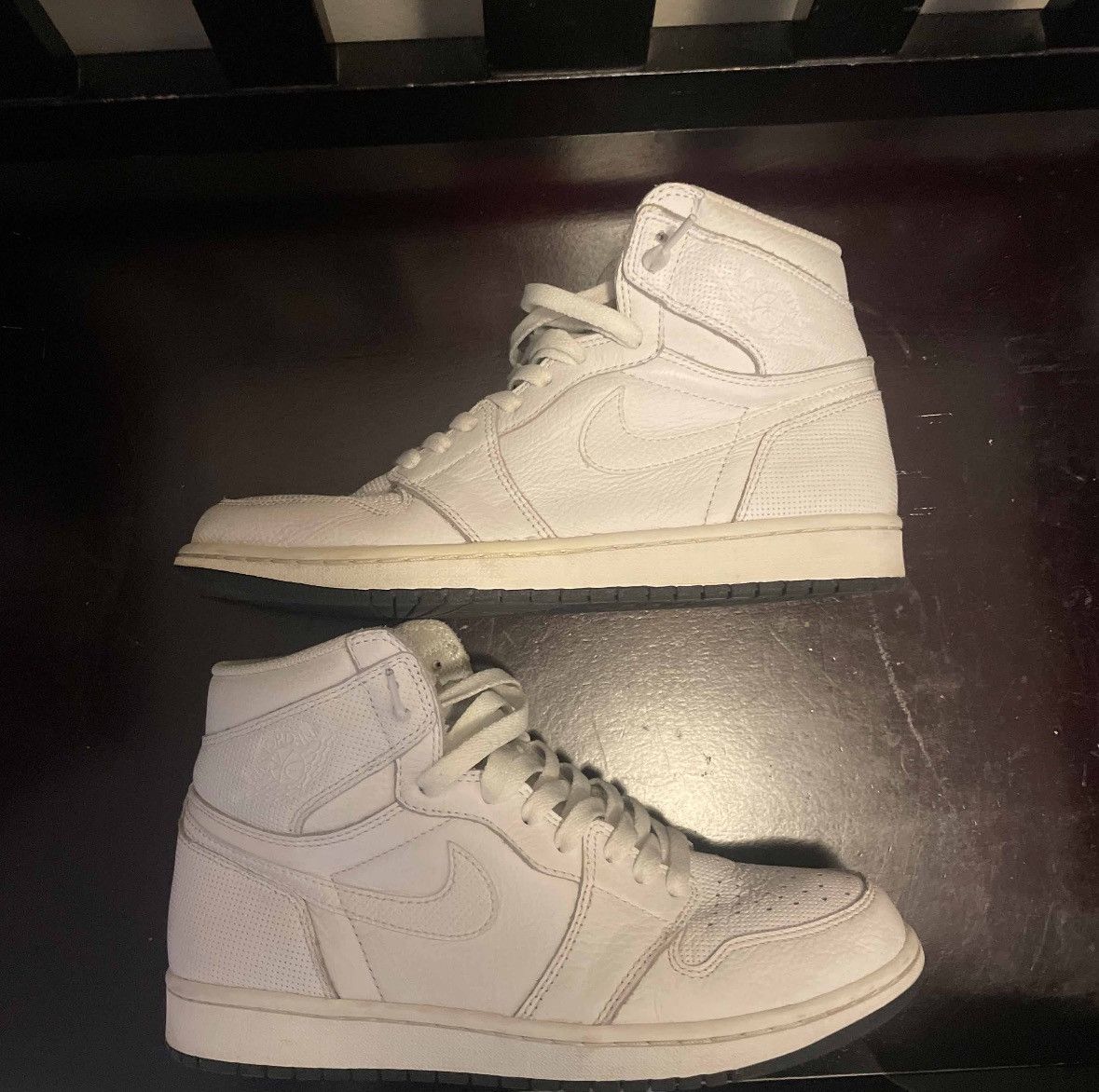 Jordan Brand × Nike Jordan 1 White Perforated Size US 9 / EU 42 - 2 Thumbnail