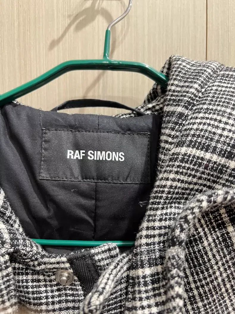 Raf Simons Raf Simons 18FW Black and White Plaid Wool Parka Coat Size US M / EU 48-50 / 2 - 4 Thumbnail