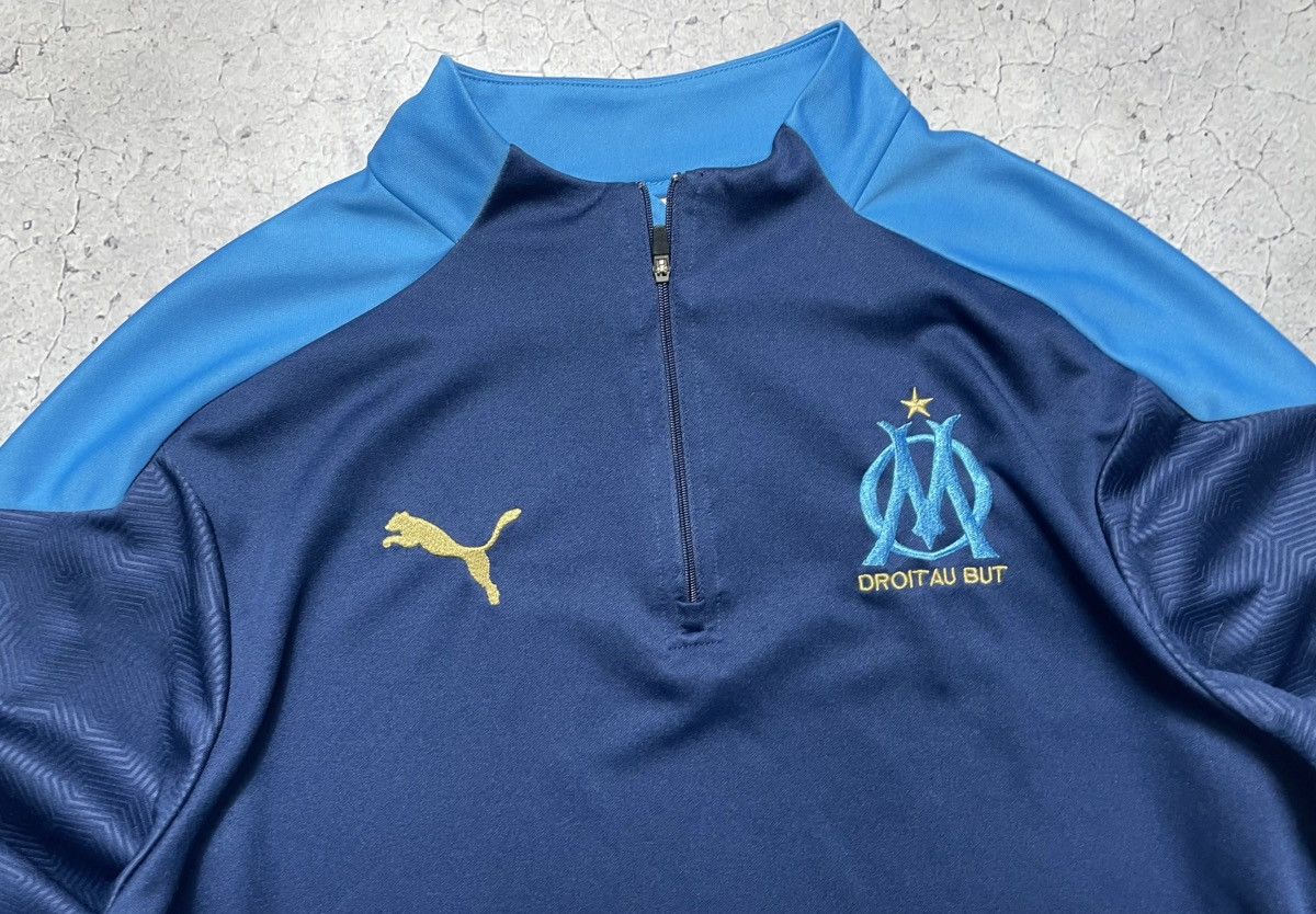 Puma Puma FC Olympique Marseille Soccer Track Suit Jacket Pants Size US 32 / EU 48 - 6 Thumbnail