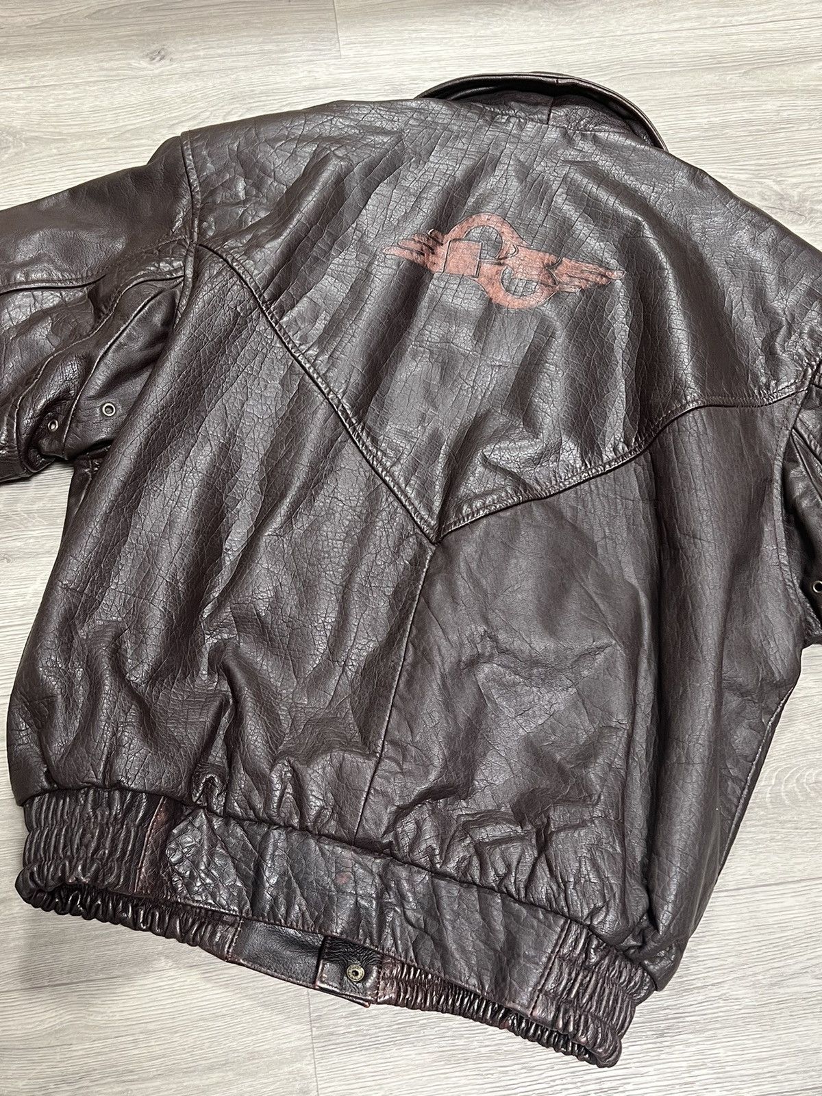 Vintage Kawasaki vintage leather aviator jacket Size US L / EU 52-54 / 3 - 11 Thumbnail