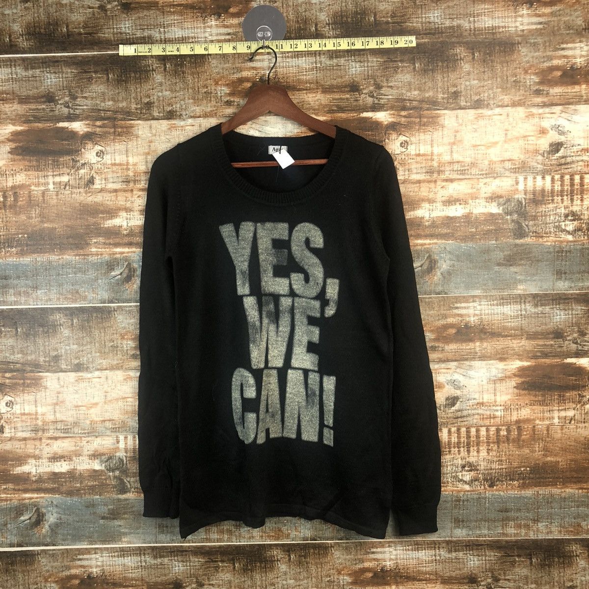 Homespun Knitwear × Japanese Brand DLL Agas Black Knitwear #C544 Size S / US 4 / IT 40 - 1 Thumbnail