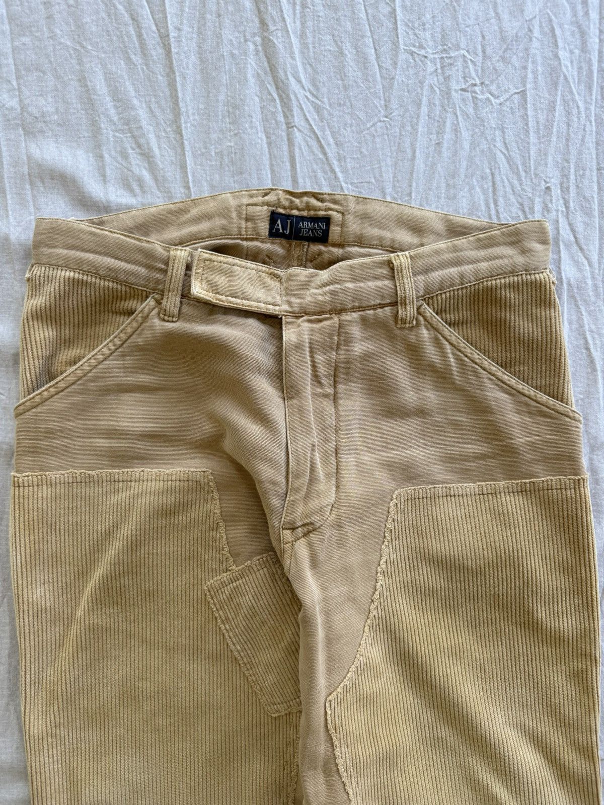 Armani Vintage Armani doubleknee jeans corduroy patchwork trousers Size US 30 / EU 46 - 3 Thumbnail