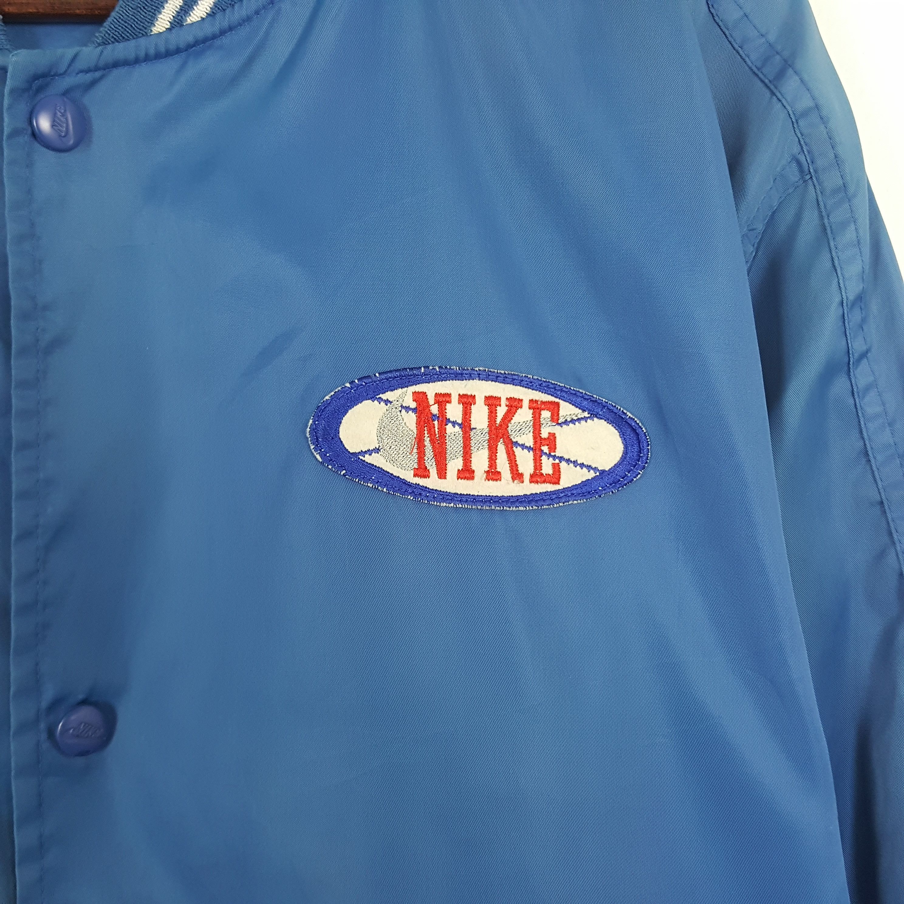 Nike × Vintage Vintage Nike Embroidery Patch Varsity Jacket Size US M / EU 48-50 / 2 - 4 Thumbnail
