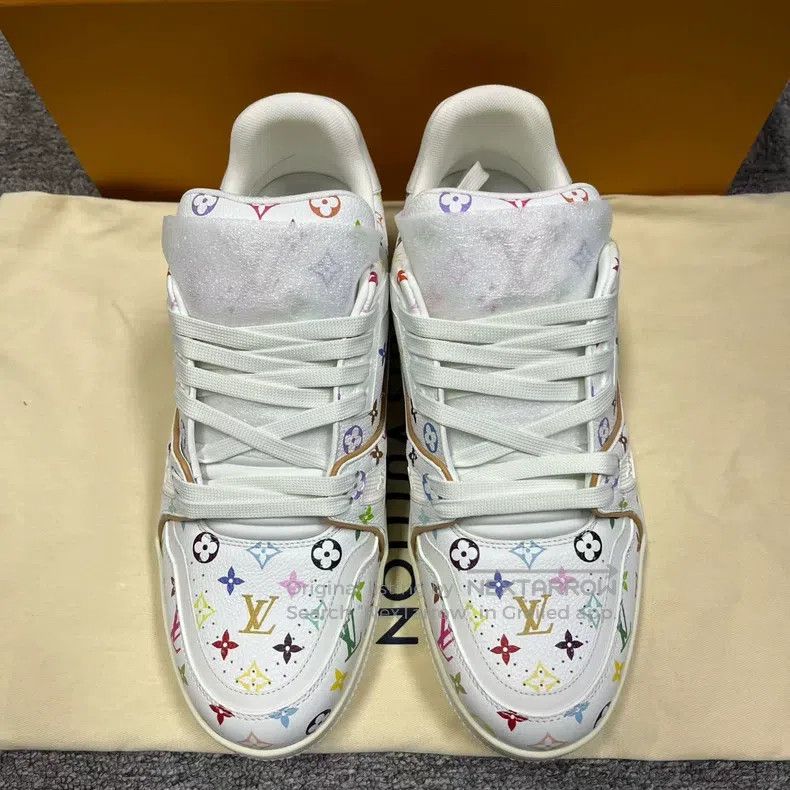 Louis Vuitton Louis Vuitton 25 Latest White Leather Round Toe Strappy Lo Size US 7 / EU 40 - 3 Thumbnail