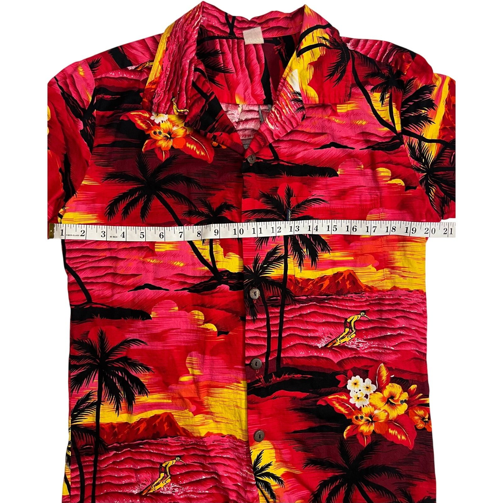 Other PalmWave Hawaiian Button-Up Shirt Tropical Surfer Floral Size US S / EU 44-46 / 1 - 13 Thumbnail