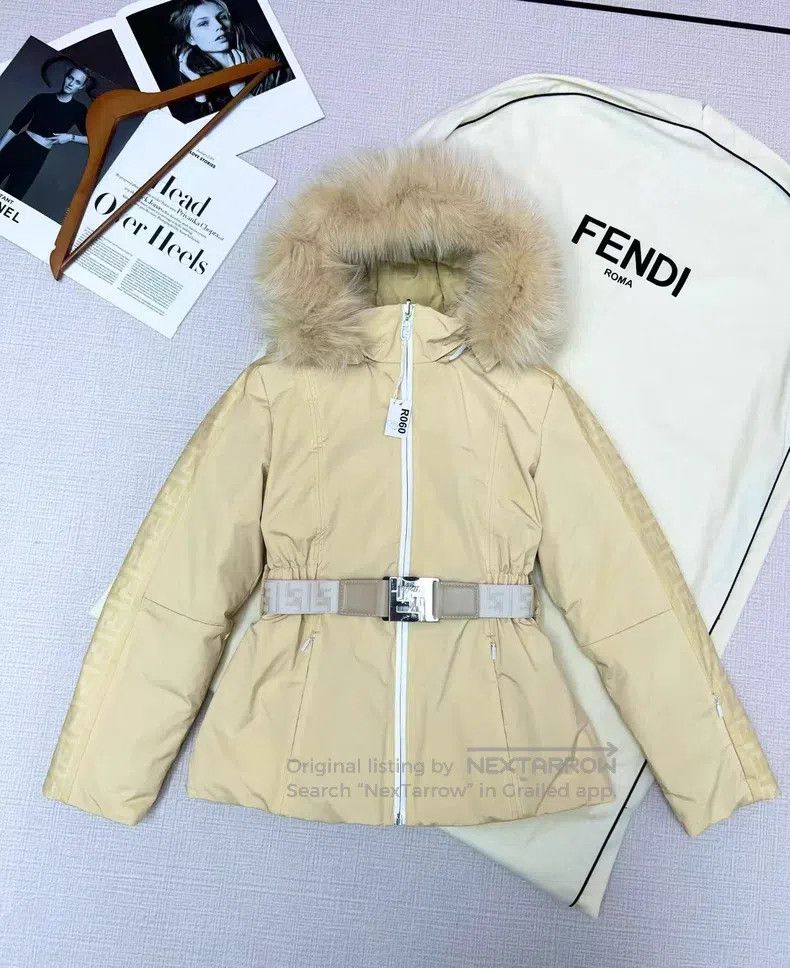 Fendi Fendi Logo-printed reversible hooded down jacket Size XXS / US 00 / IT 34 - 1 Thumbnail