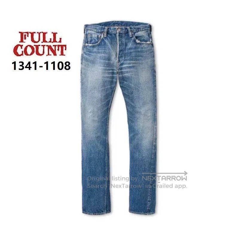 Full Count & Co. FULLCOUNT Washed Vintage Slim Straight Jeans. Size US 32 / EU 48 - 1 Thumbnail