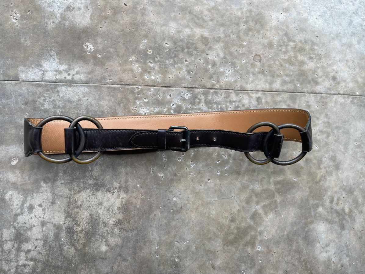 Hermes × Vintage Hermes Paris Leather Belt Size ONE SIZE - 1 Thumbnail