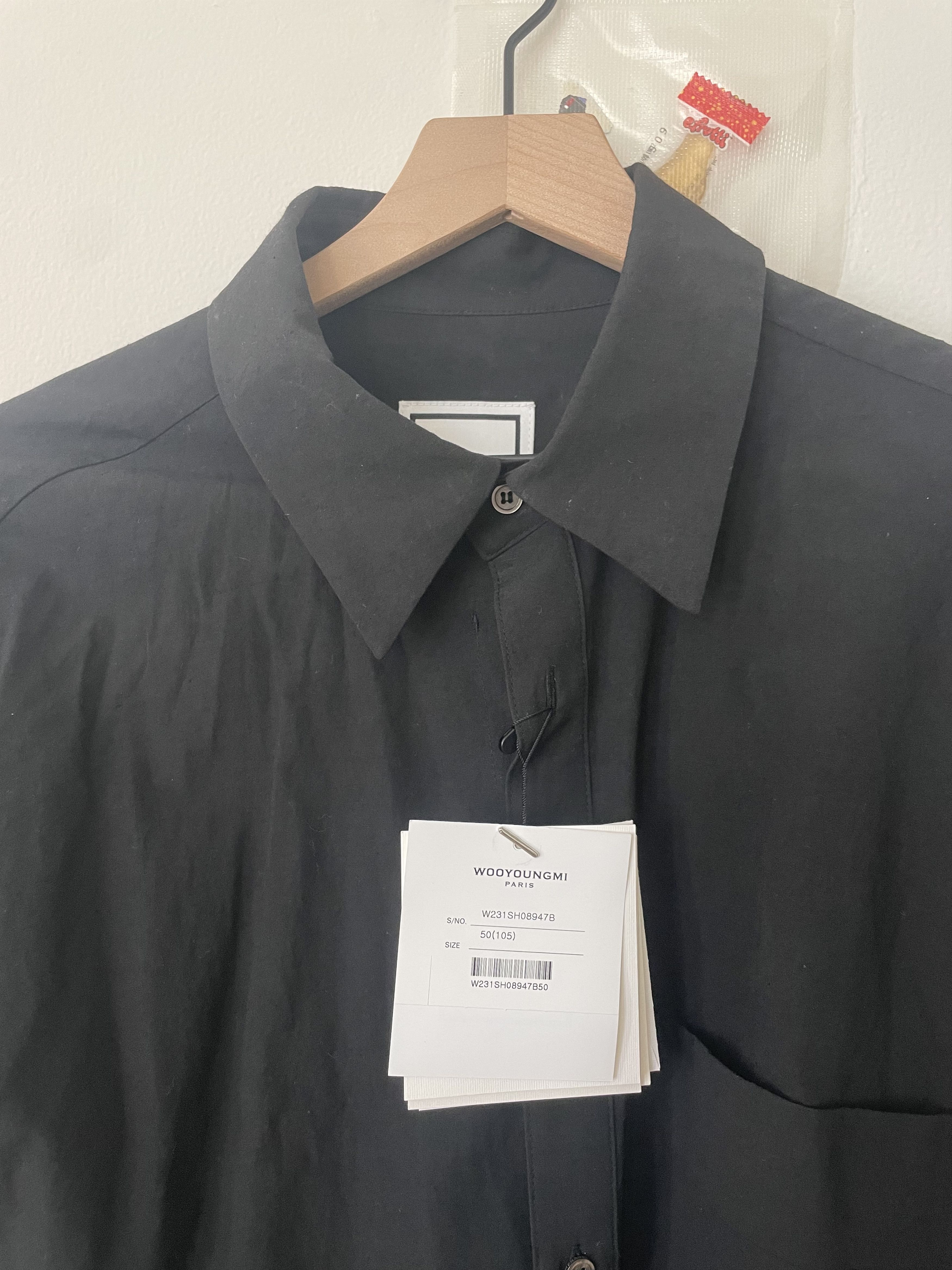 Wooyoungmi Wooyoungmi Black Button Up NWT Size US M / EU 48-50 / 2 - 2 Thumbnail