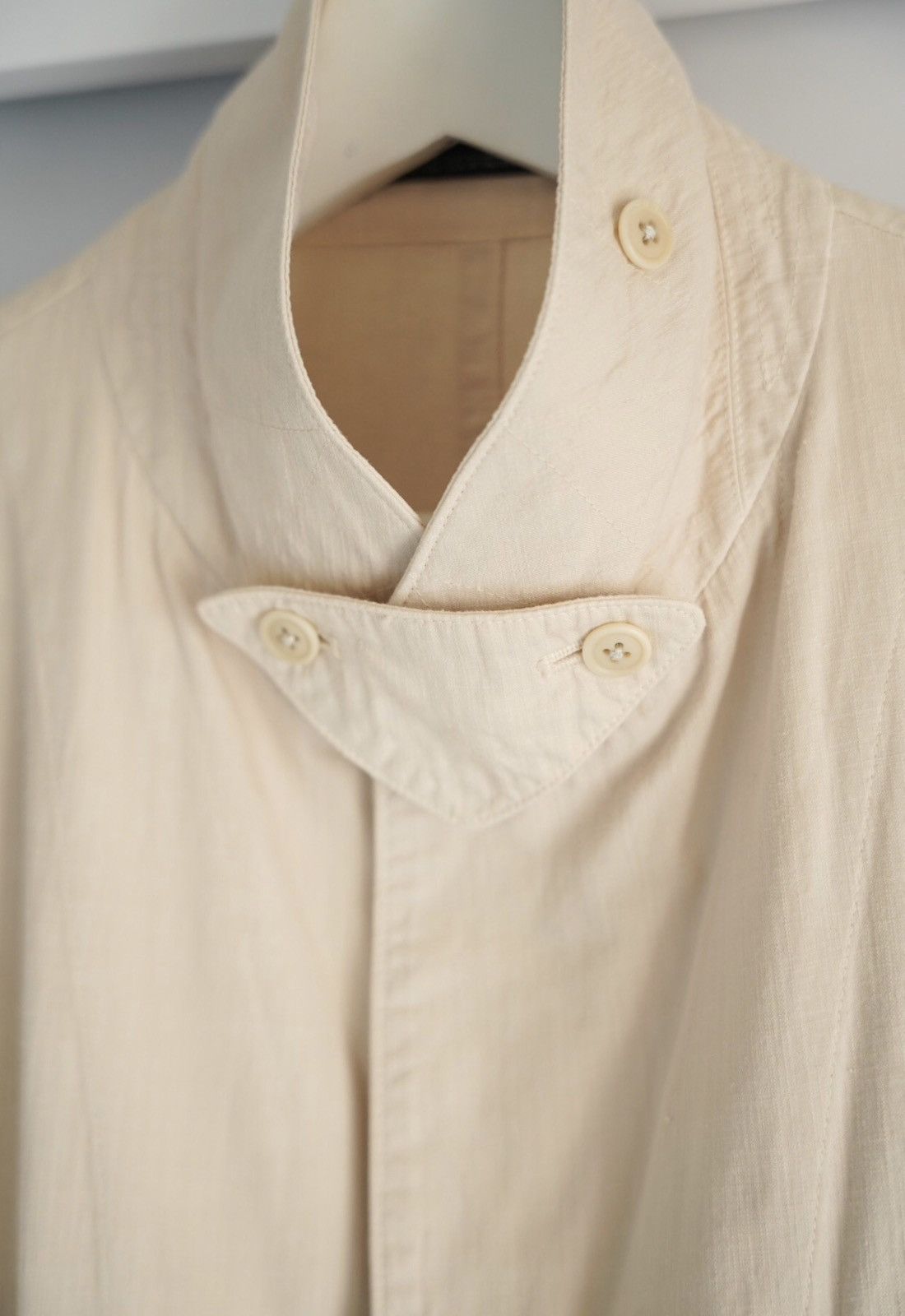 Yohji Yamamoto Yohji Yamamoto 15aw Back Zip White Coat 2412-Nextarrow Size US XL / EU 56 / 4 - 5 Thumbnail