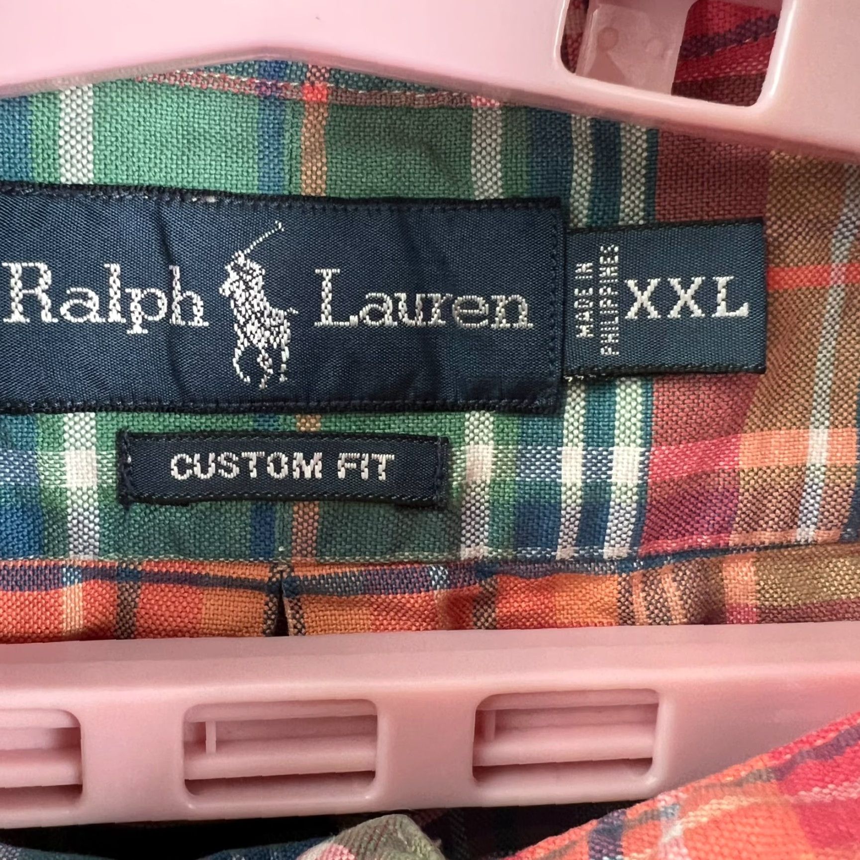 Ralph Lauren Ralph Lauren Custom Fit Non Iron Checked Button Down Shirt Mens 2XL Green Size US XXL / EU 58 / 5 - 5 Thumbnail