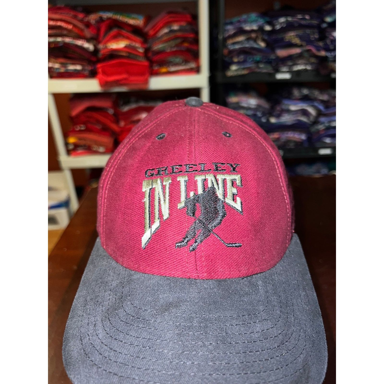 Vintage Vintage Greeley Hat In Line Hockey Cap Snapback Headwear Size ONE SIZE - 2 Thumbnail