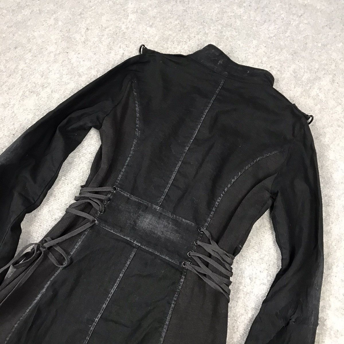 Designer × Japanese Brand PUNK RAVE DISTRESSED BLACK PUNK BUTTON BONDAGE JACKET Size M / US 6-8 / IT 42-44 - 11 Thumbnail