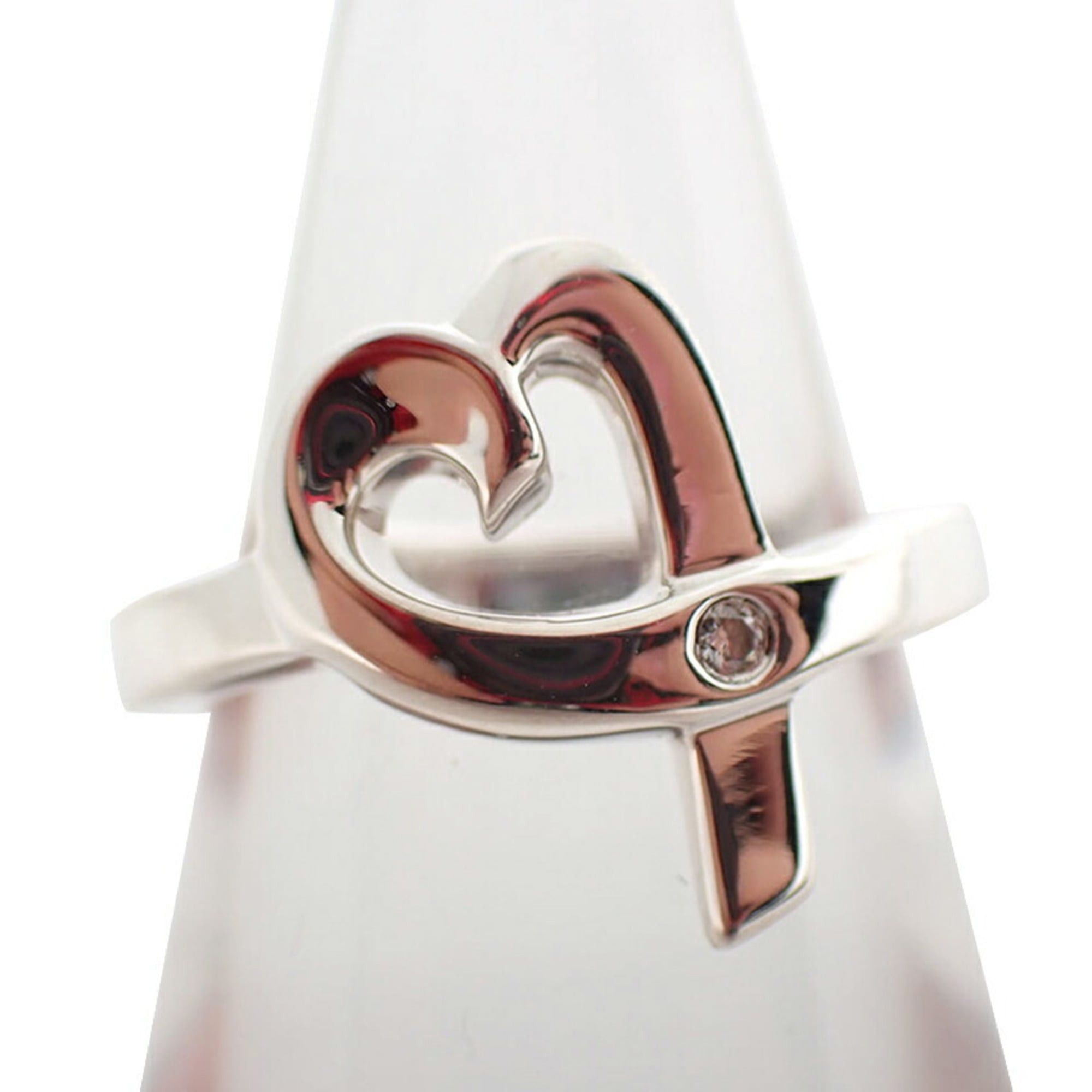 Tiffany & Co. TIFFANY & Co. 925 Loving Heart Diamond Ring, Size 10 Size ONE SIZE - 1 Thumbnail