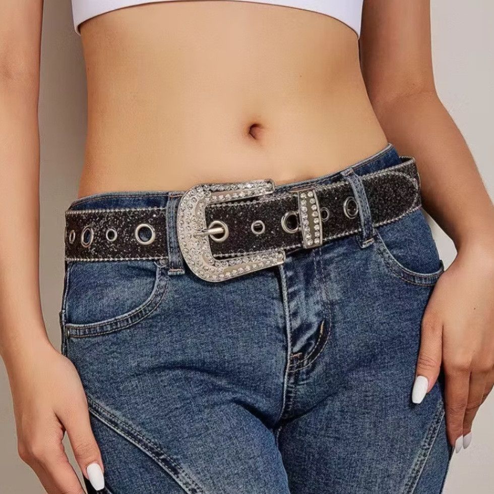 Japanese Brand Western style black colour harajuku belt Size ONE SIZE - 3 Thumbnail