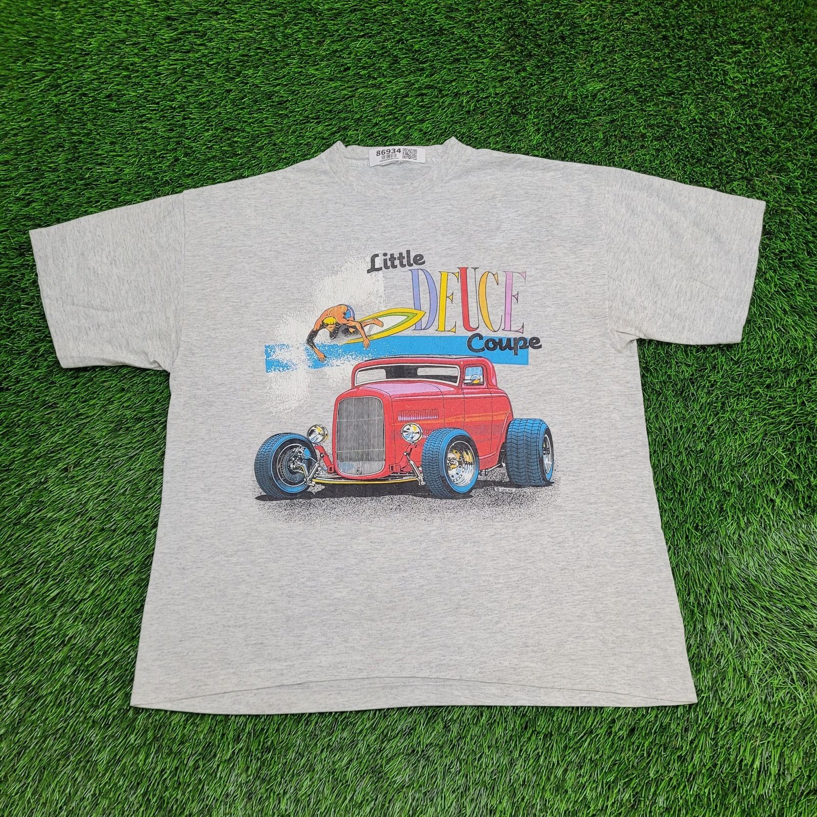 Vintage VTG 1991 Little-Deuce-Coupe Surfer T-Shirt L Ford Model 18 Size US L / EU 52-54 / 3 - 1 Thumbnail