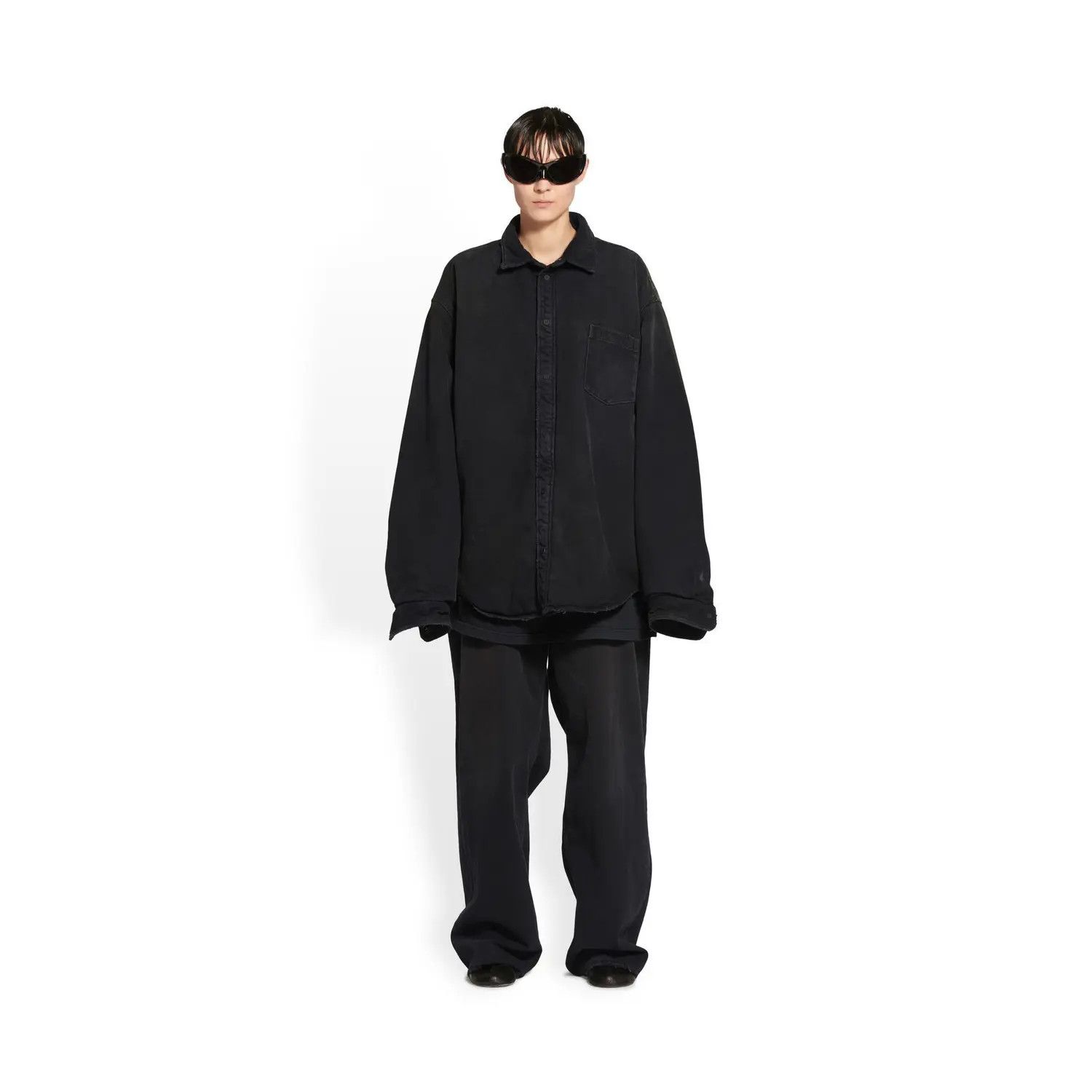 o1w1db11225 Padded Shirt in Black