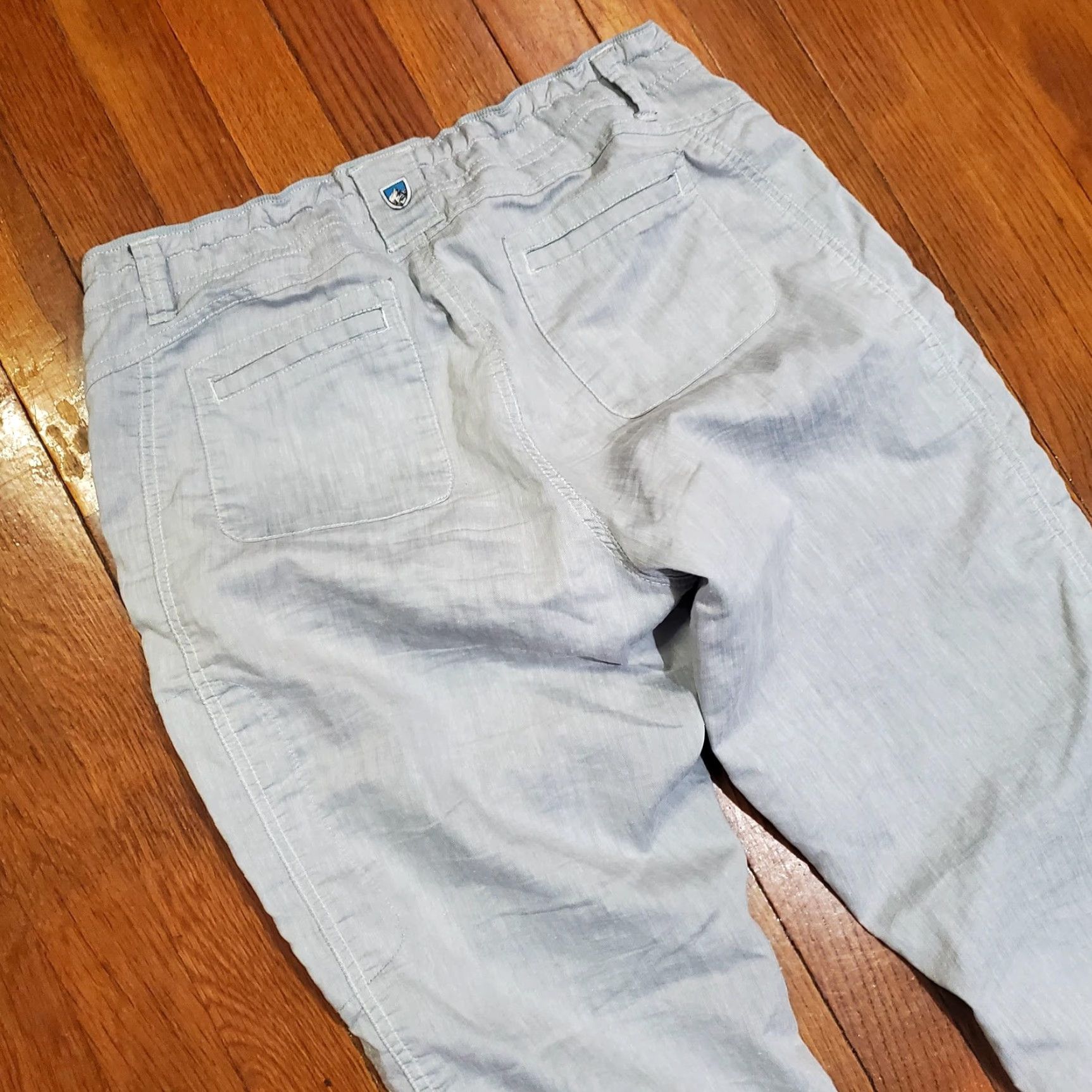 Vintage Kuhl Pants Womens 12 Blue Stretch Chino Elastic Waist Casual Style 6272 Size 34" / US 12 / IT 48 - 3 Thumbnail
