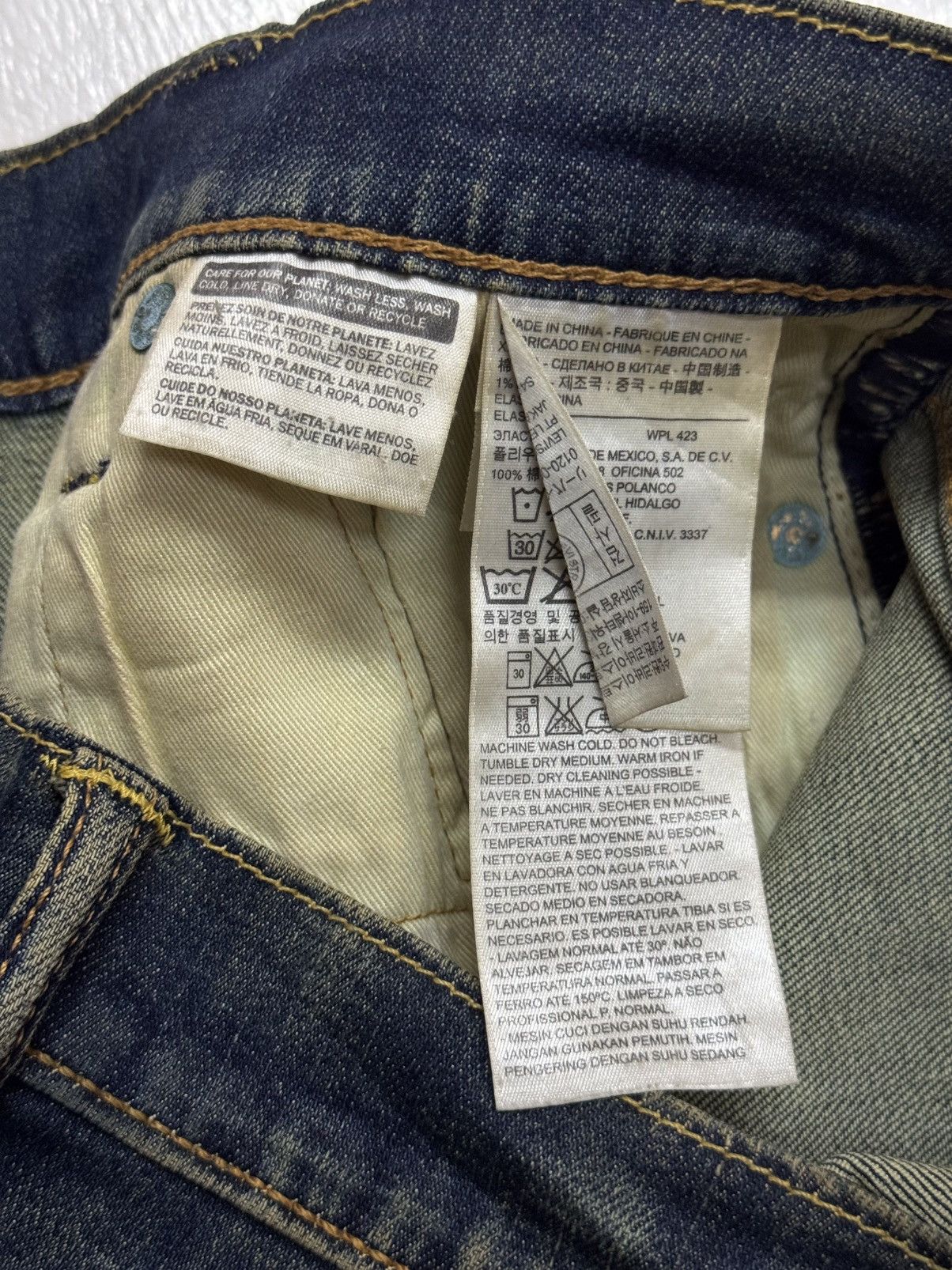 Levi's × Vintage Levis Model 513 Sunfaded Size US 34 / EU 50 - 8 Thumbnail