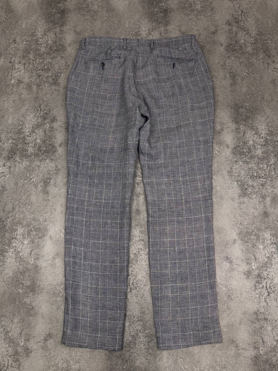 Hackett Hackett London Men Linen Suit Slim Fit Grey Size L Size 36R - 14 Thumbnail
