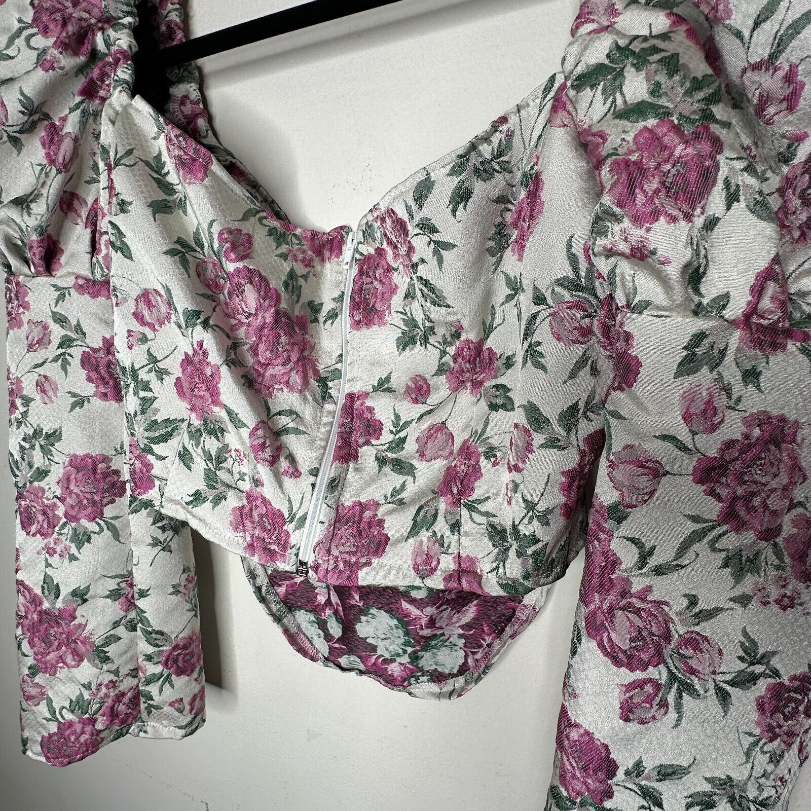 Other Olivia Rose The Label Floral Square Neck Puff Sleeve Crop XL Size XL / US 12-14 / IT 48-50 - 9 Thumbnail