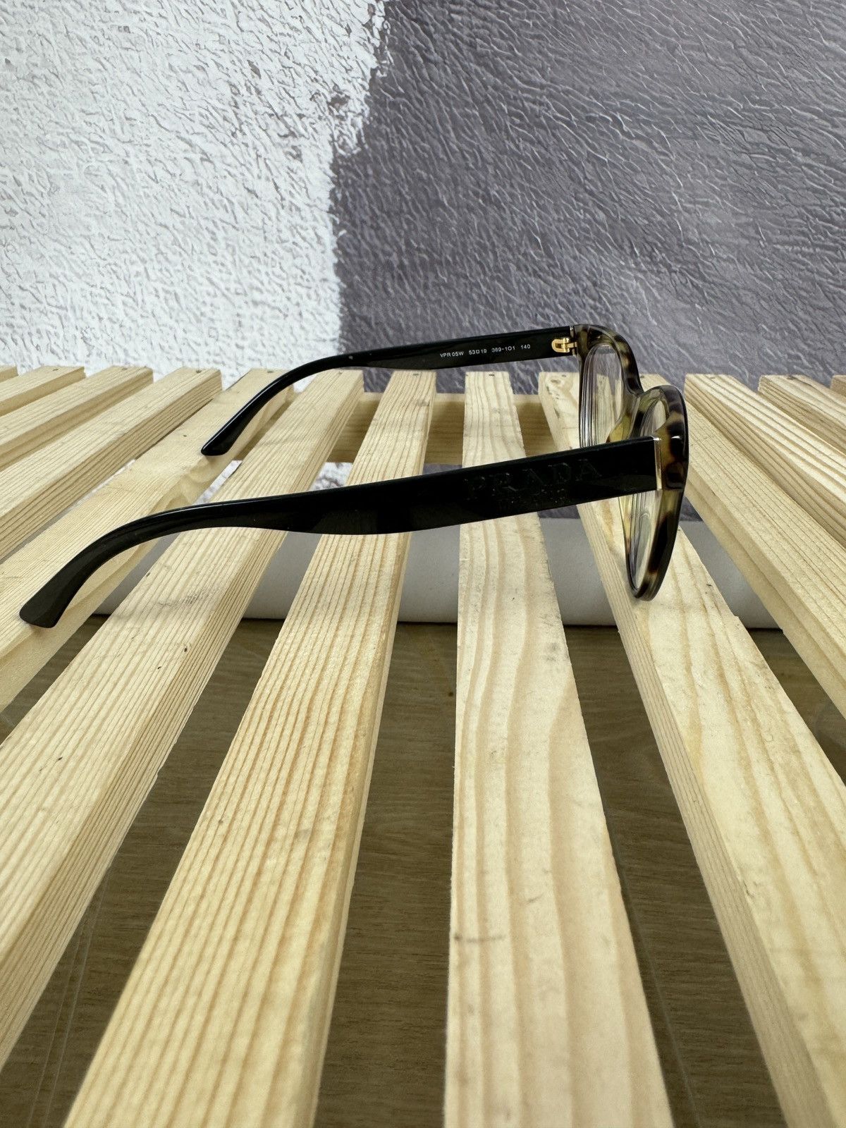 Prada PRADA Milano Eyeglasses VPR05W 389-1O1 53-19 Cat Eye Frame Size ONE SIZE - 4 Thumbnail