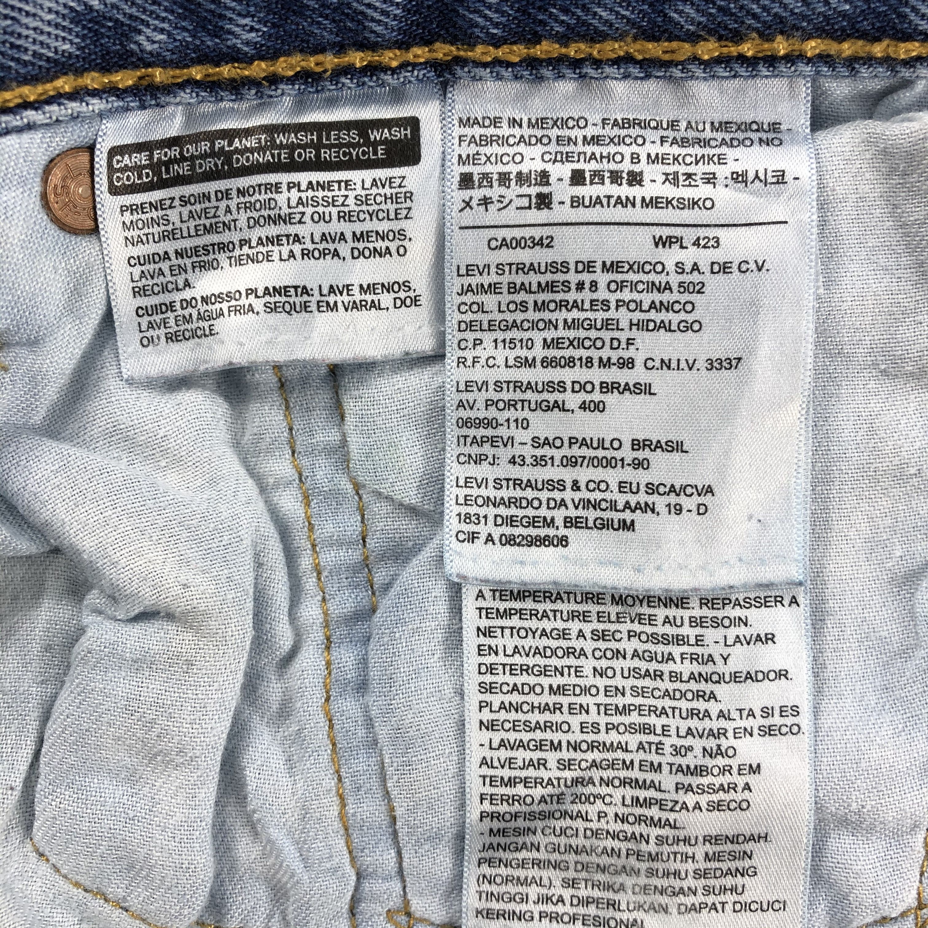 Levi's Vintage Blue Wash Levis 501 Jeans-J1640 Size US 37 - 11 Thumbnail