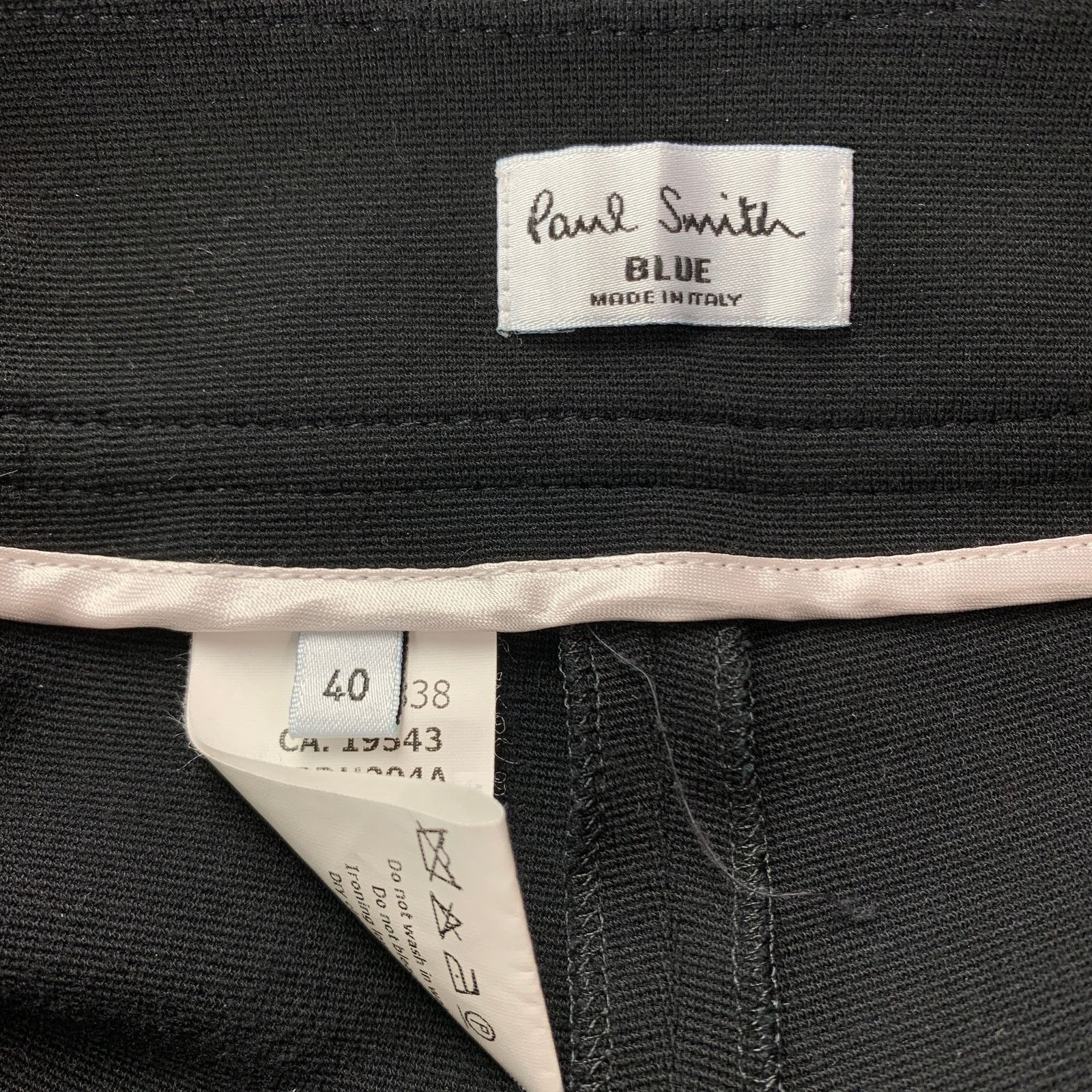 Paul Smith PAUL SMITH Size 4 Black Jersey Cropped Leggings Size 27" / US 4 / IT 40 - 3 Thumbnail