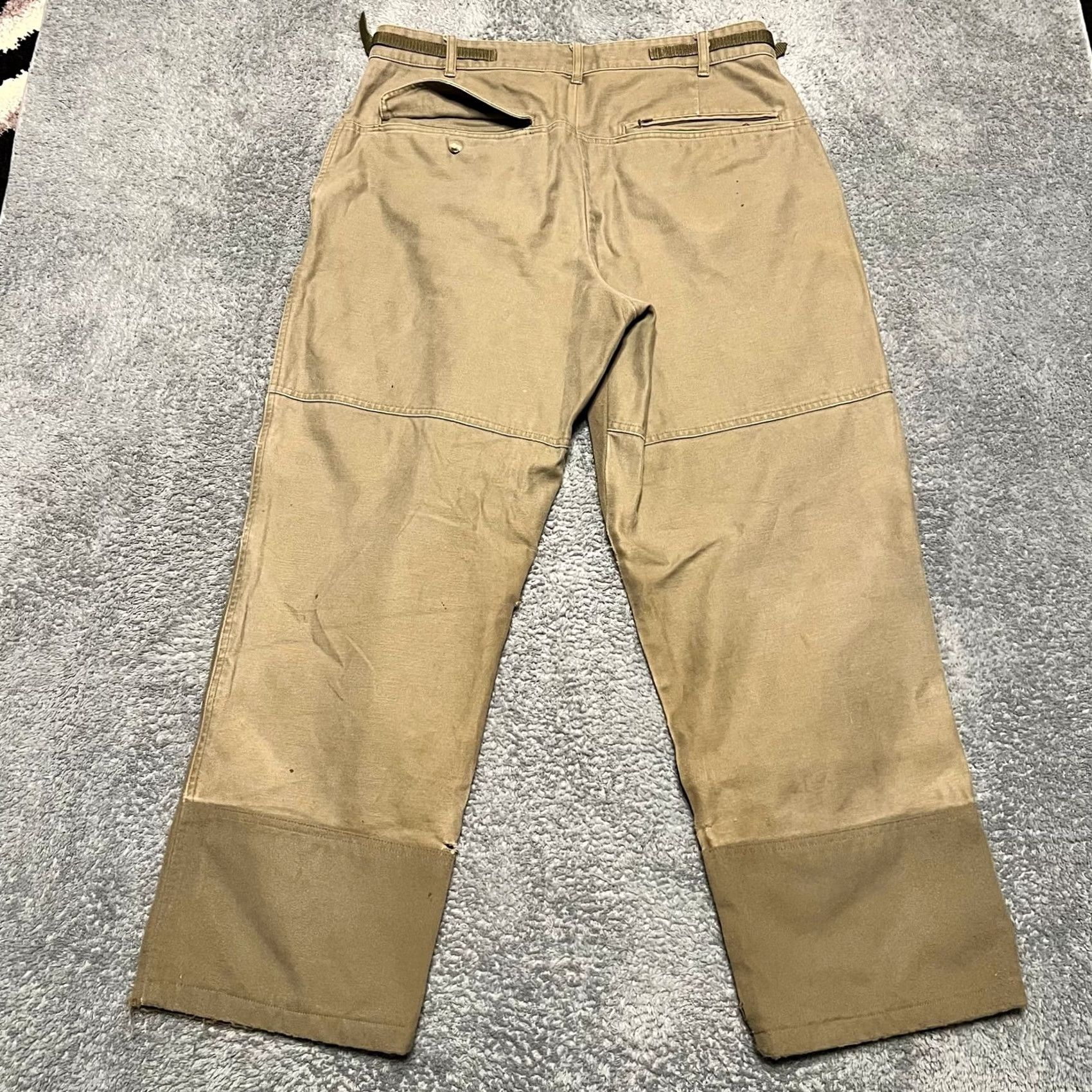 Doublet VINTAGE Columbia Pants Mens 36 Hunting Gear Double Knee Brown Two Tone Mens Regular Chino 29 in Inseam Brown Boys? Size US 36 / EU 52 - 4 Thumbnail