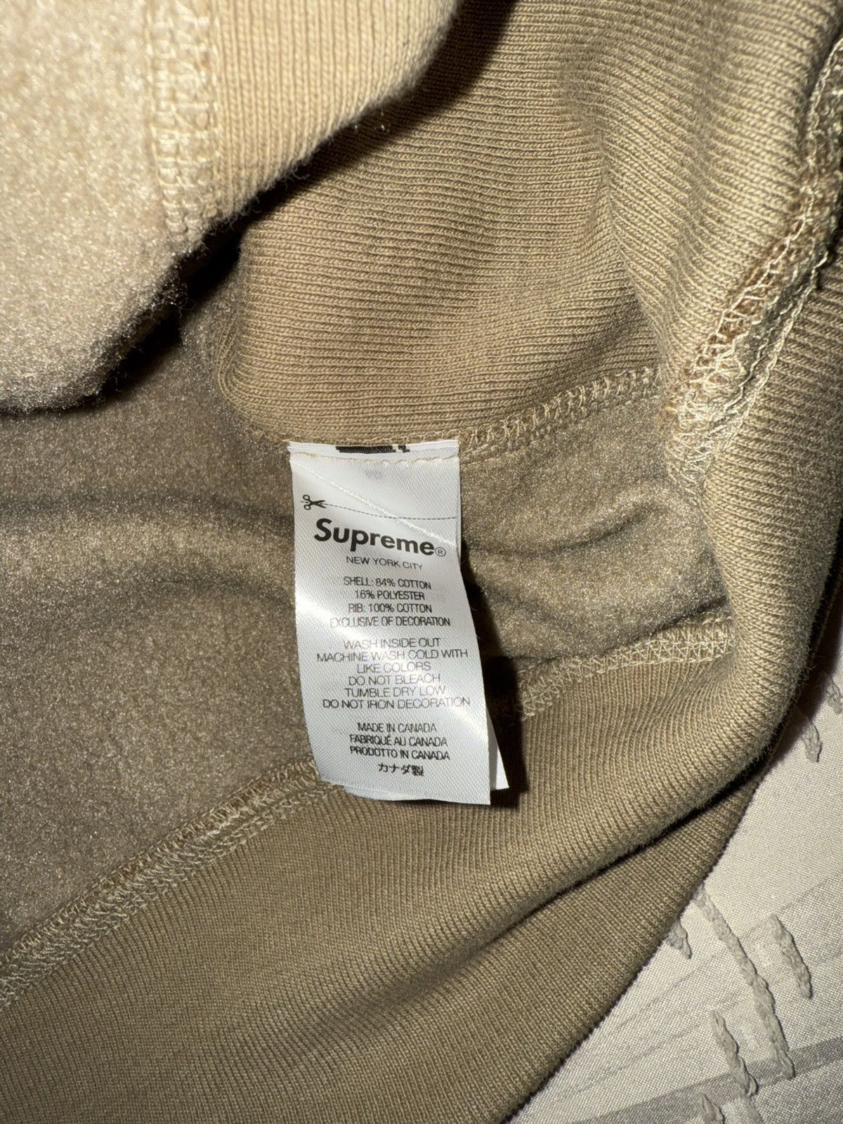 Supreme Supreme Box Logo Hooded DARK SAND Sweatshirt (FW23) Size US M / EU 48-50 / 2 - 12 Thumbnail