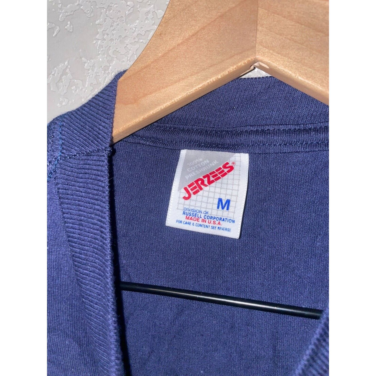 Jerzees Vintage Fishing Shirt Wild West Shirt Co Blue Tee VTG 90s M Size US M / EU 48-50 / 2 - 5 Thumbnail