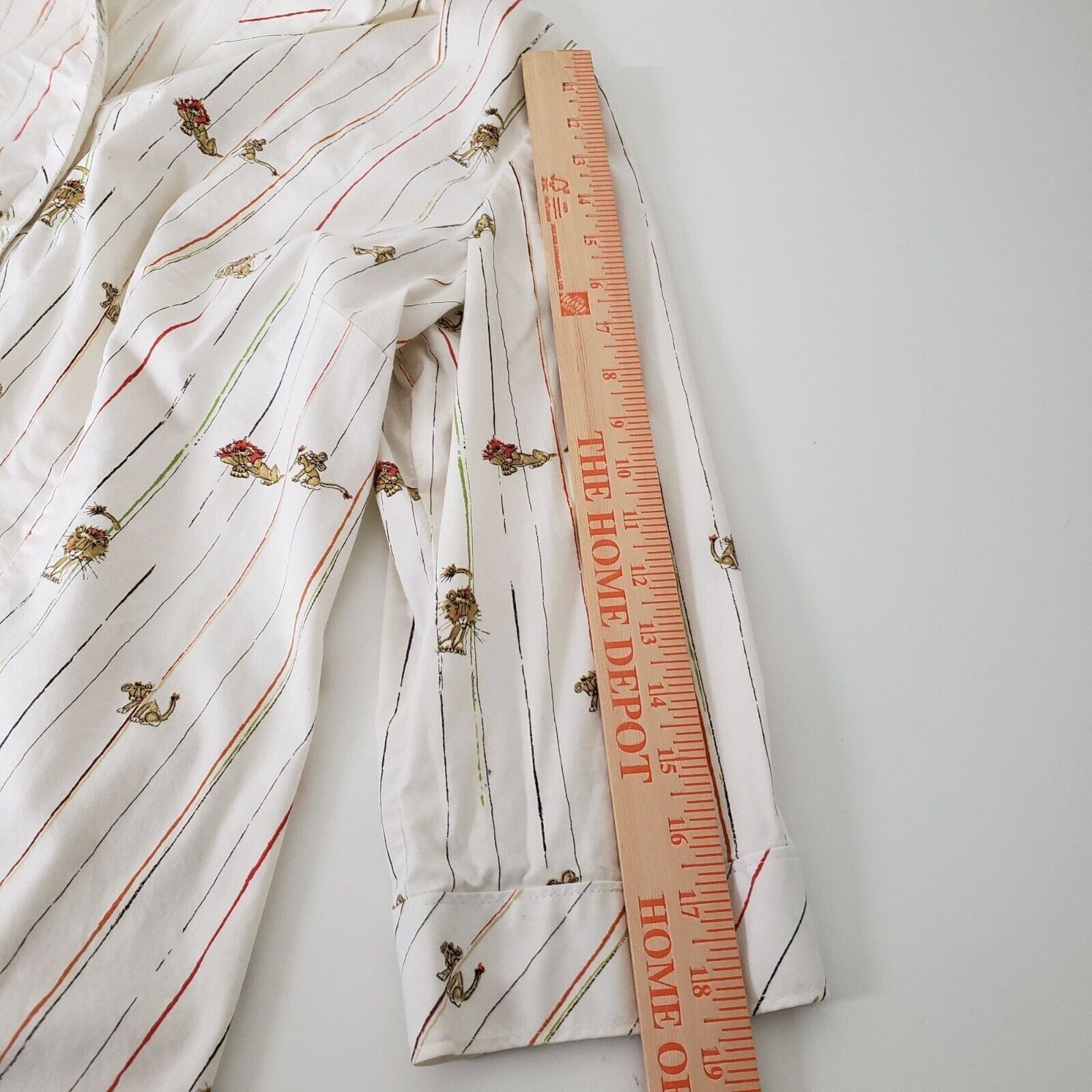 Designer Chicos 3 Lions Shirt Womens Size XL Long Sleeve White Stripe Size XL / US 12-14 / IT 48-50 - 9 Thumbnail
